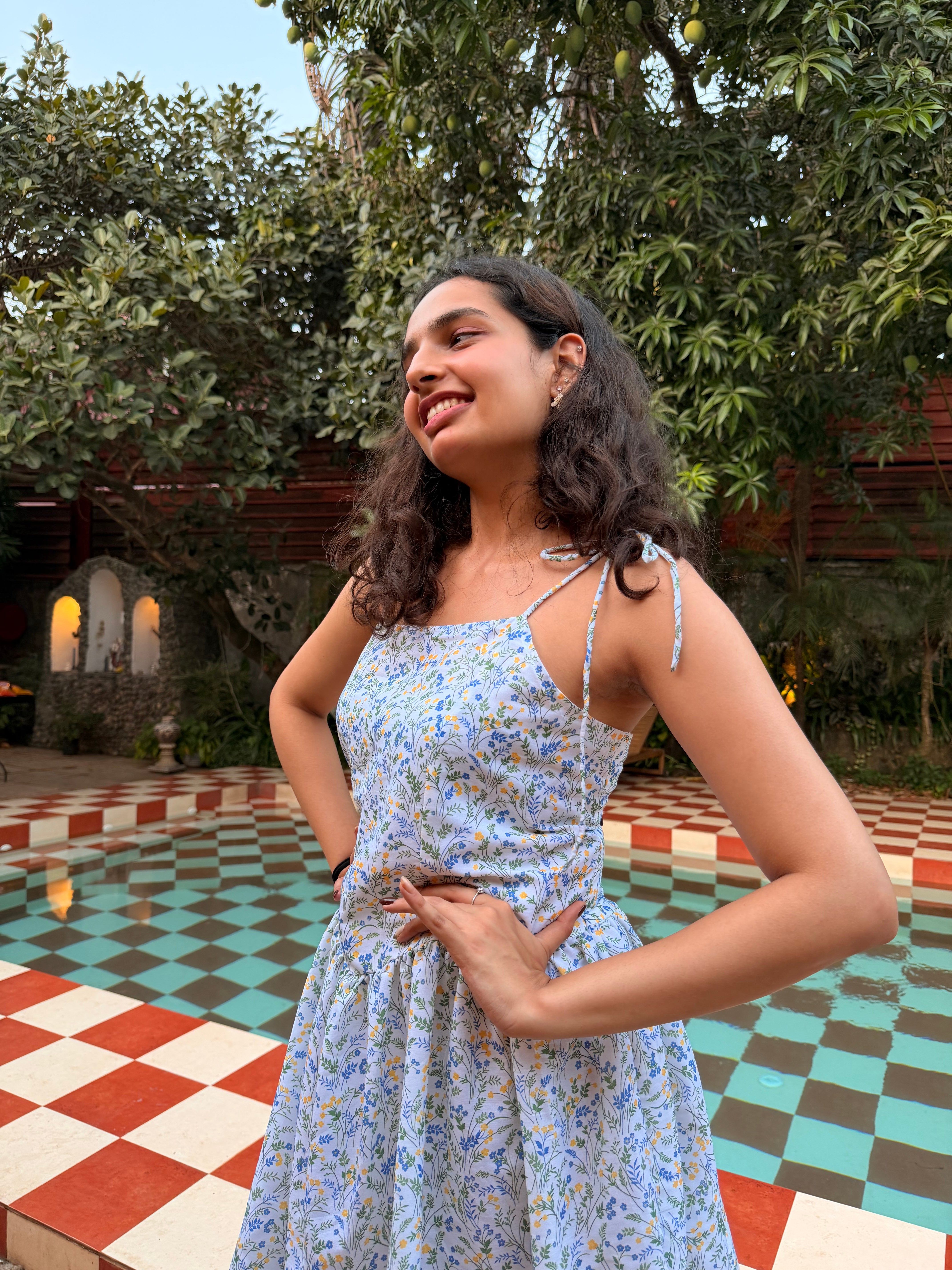SERI Printed Sleeveless Dress
