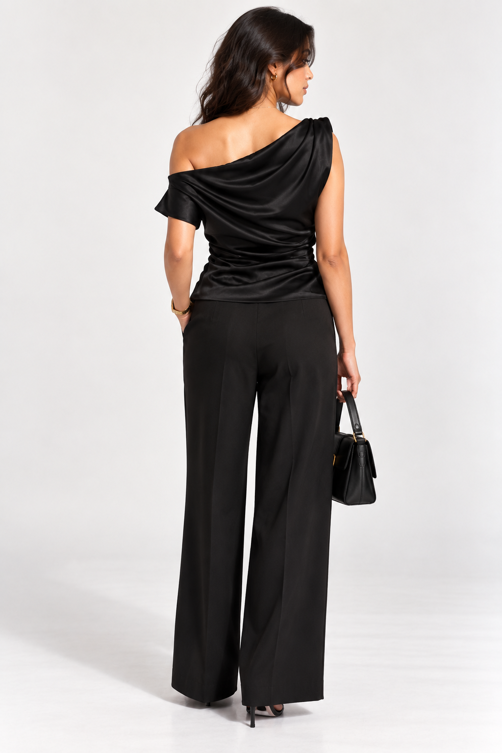 Noir Drape Top