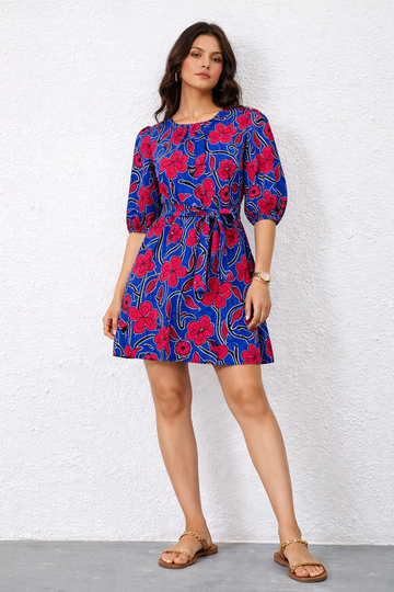 ZEE Fit & Flare Printed Dress
