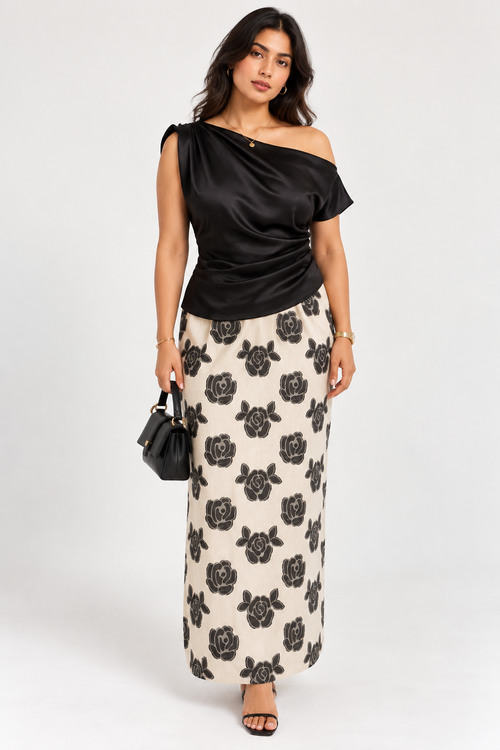 Noir Drape Top