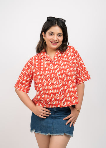 YAM Boxy Printed Shirt