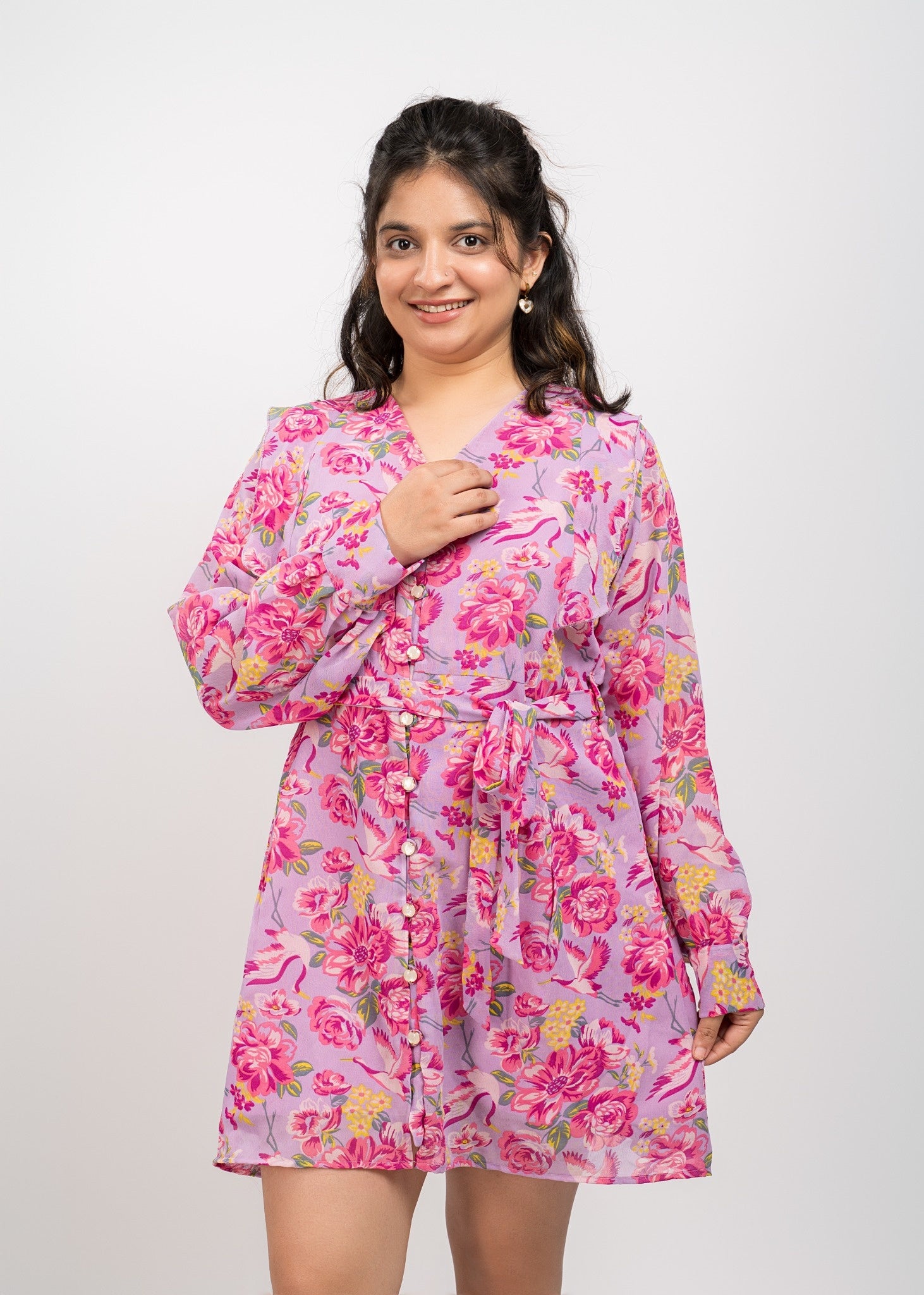 GLIN Regular Printed Dress