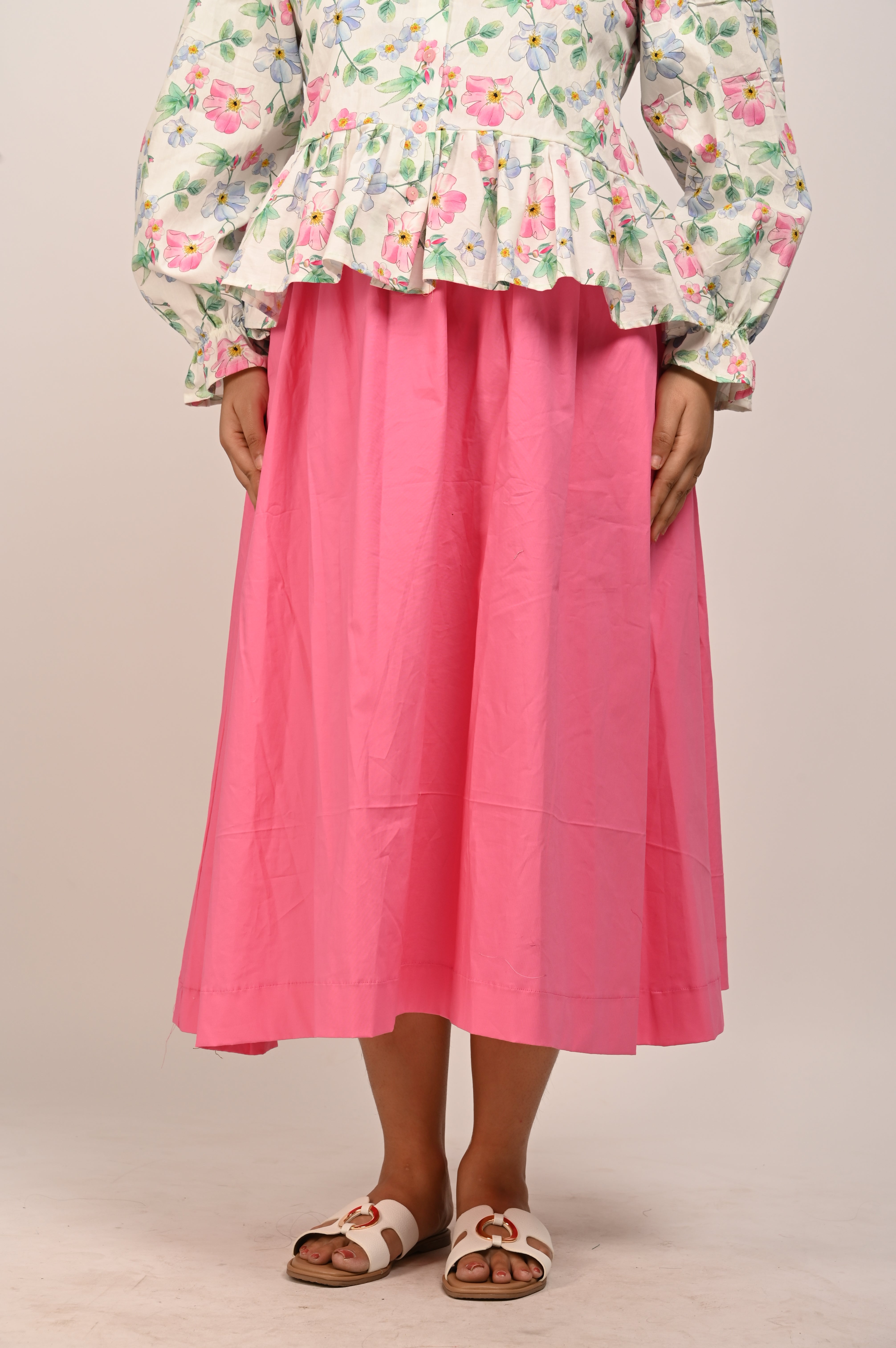 ABY Fit & Flare Plain Skirt