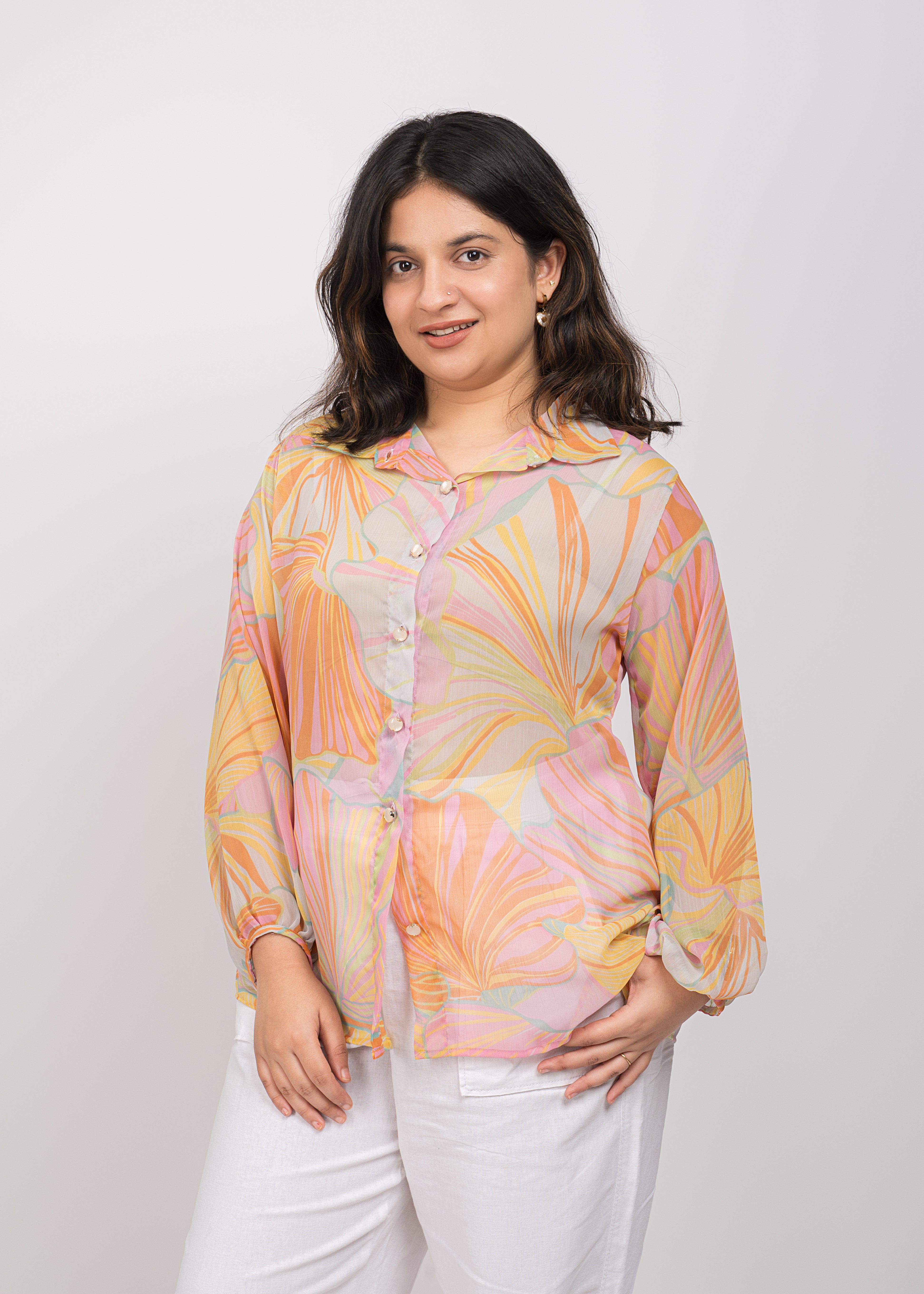 KELI Regular Abstract Shirt