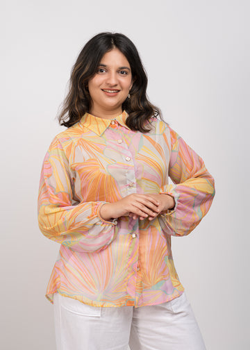 KELI Regular Abstract Shirt