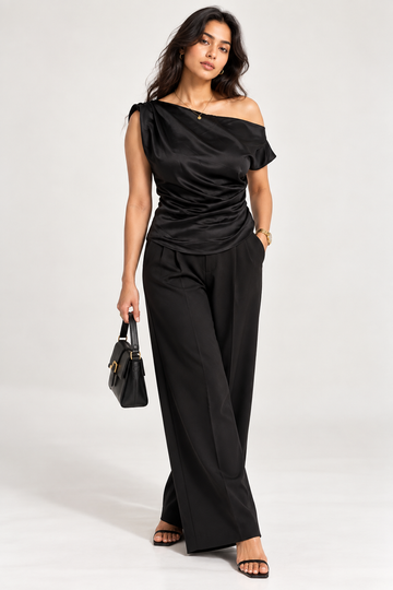 Noir Drape Top