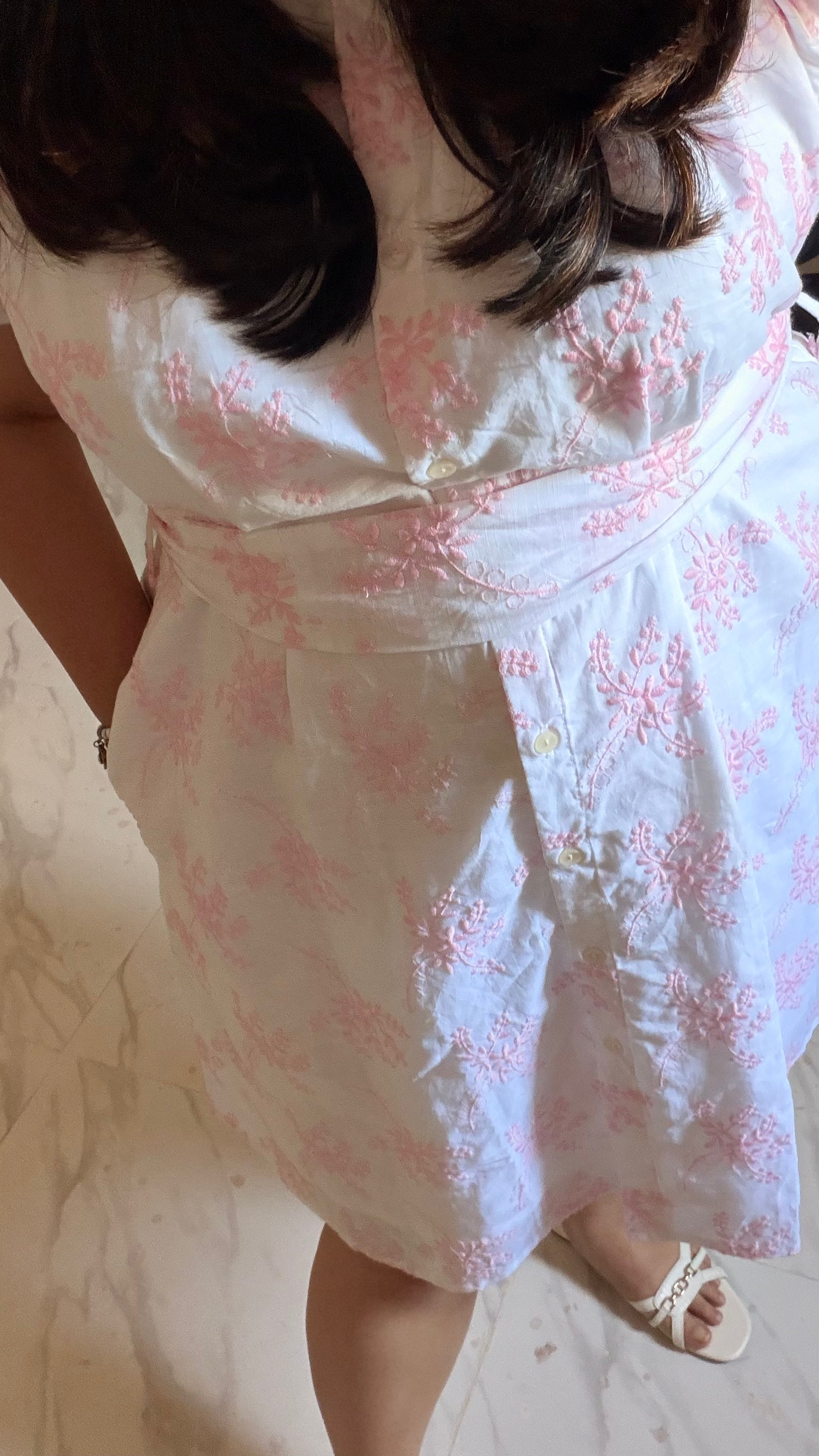 ALIA Embroidered Short Dress