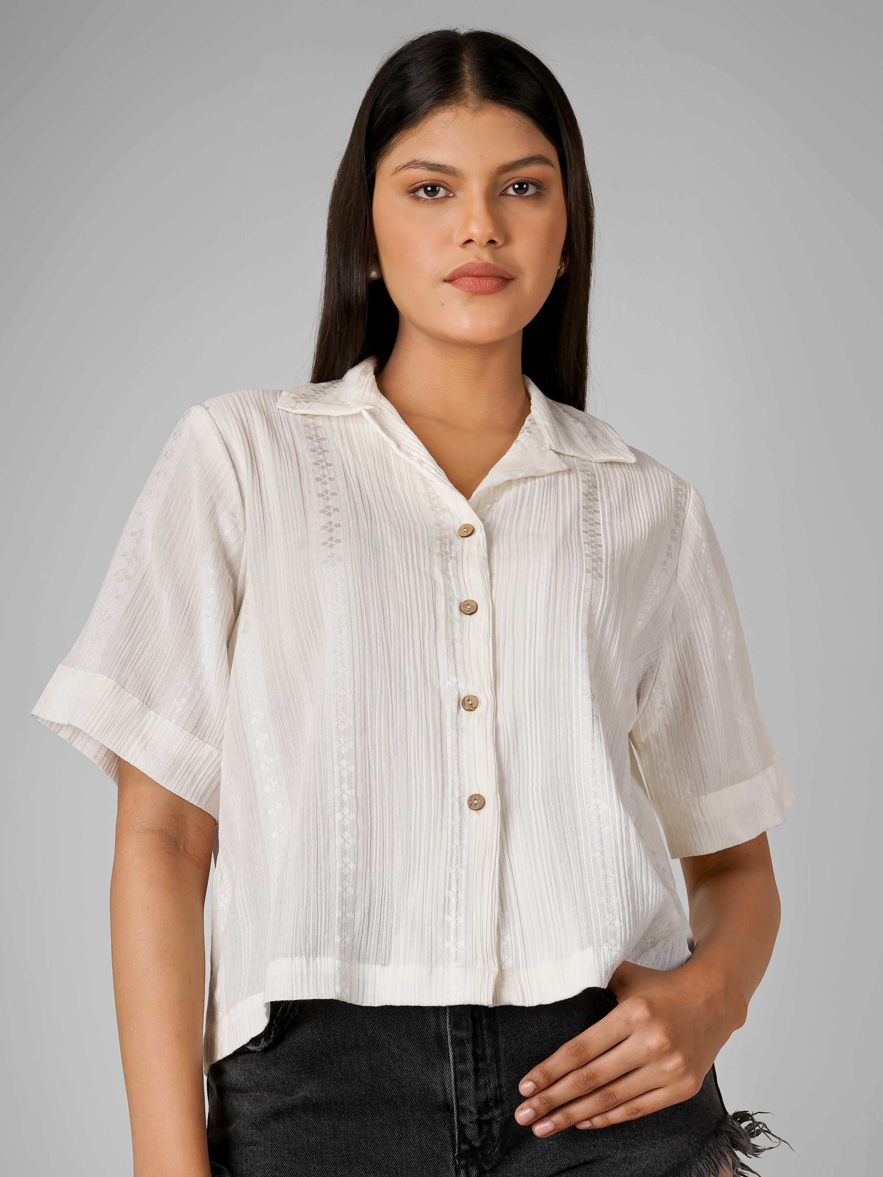 YOO Boxy Self Shirt