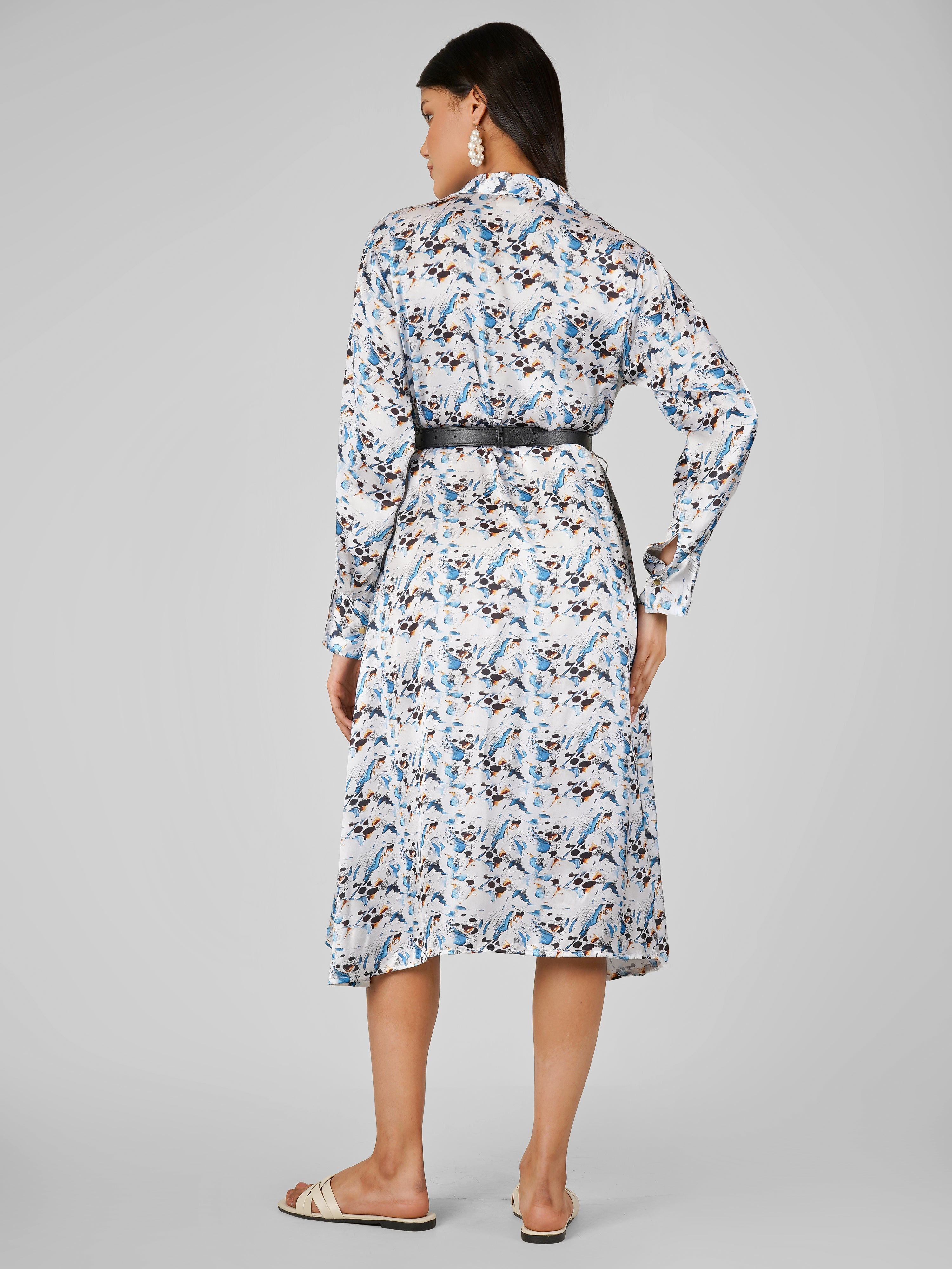 JIGGY Fit & Flare Abstract Dress