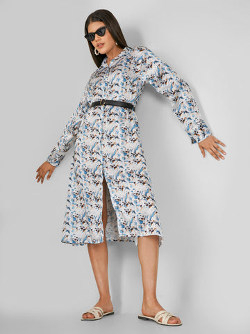 JIGGY Fit & Flare Abstract Dress