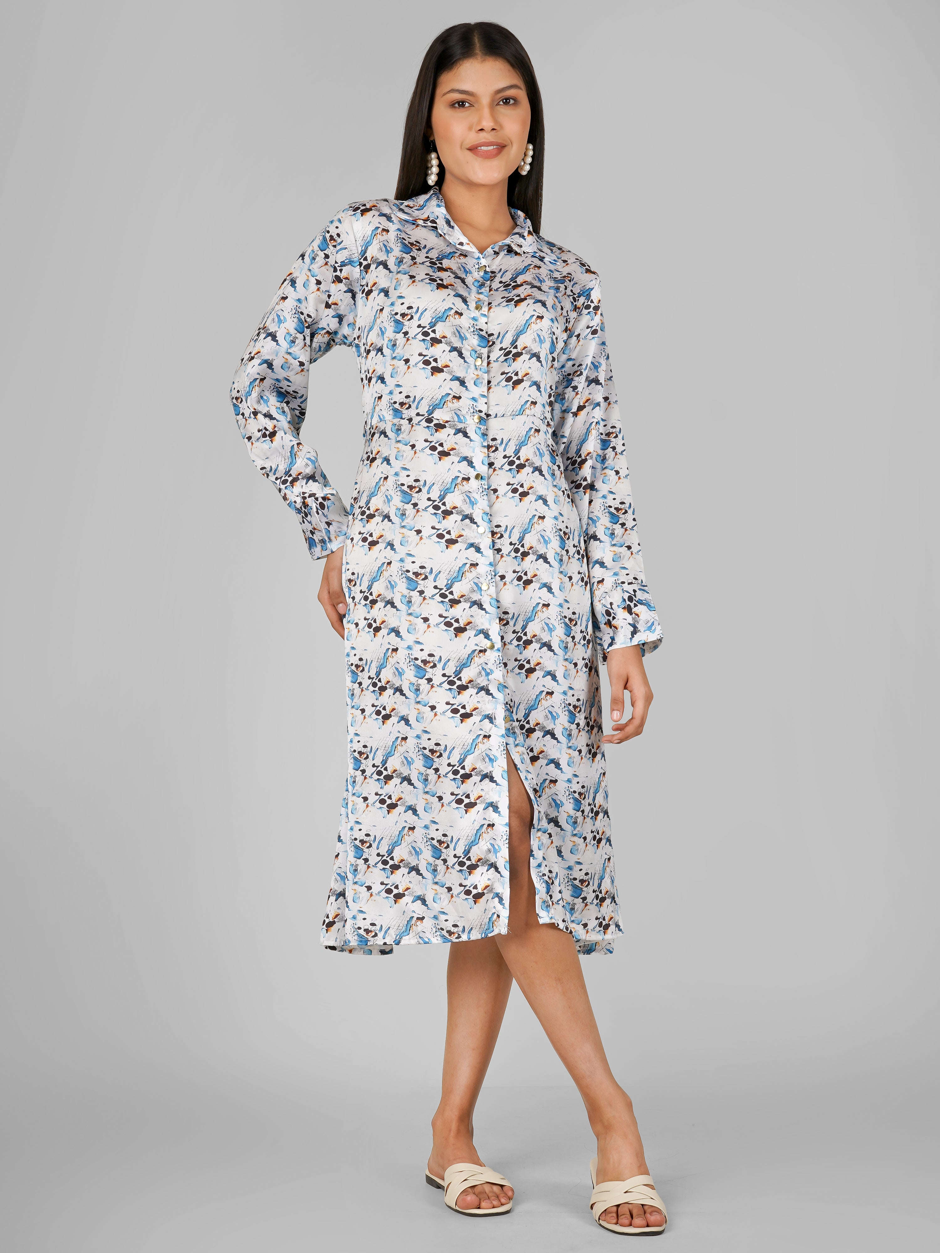 JIGGY Fit & Flare Abstract Dress