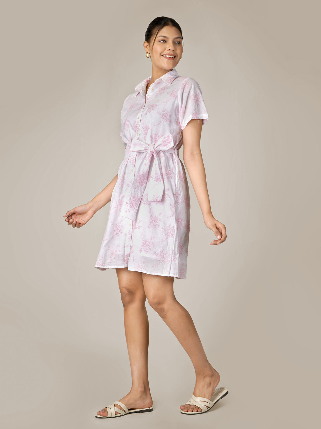 ALIA Embroidered Short Dress