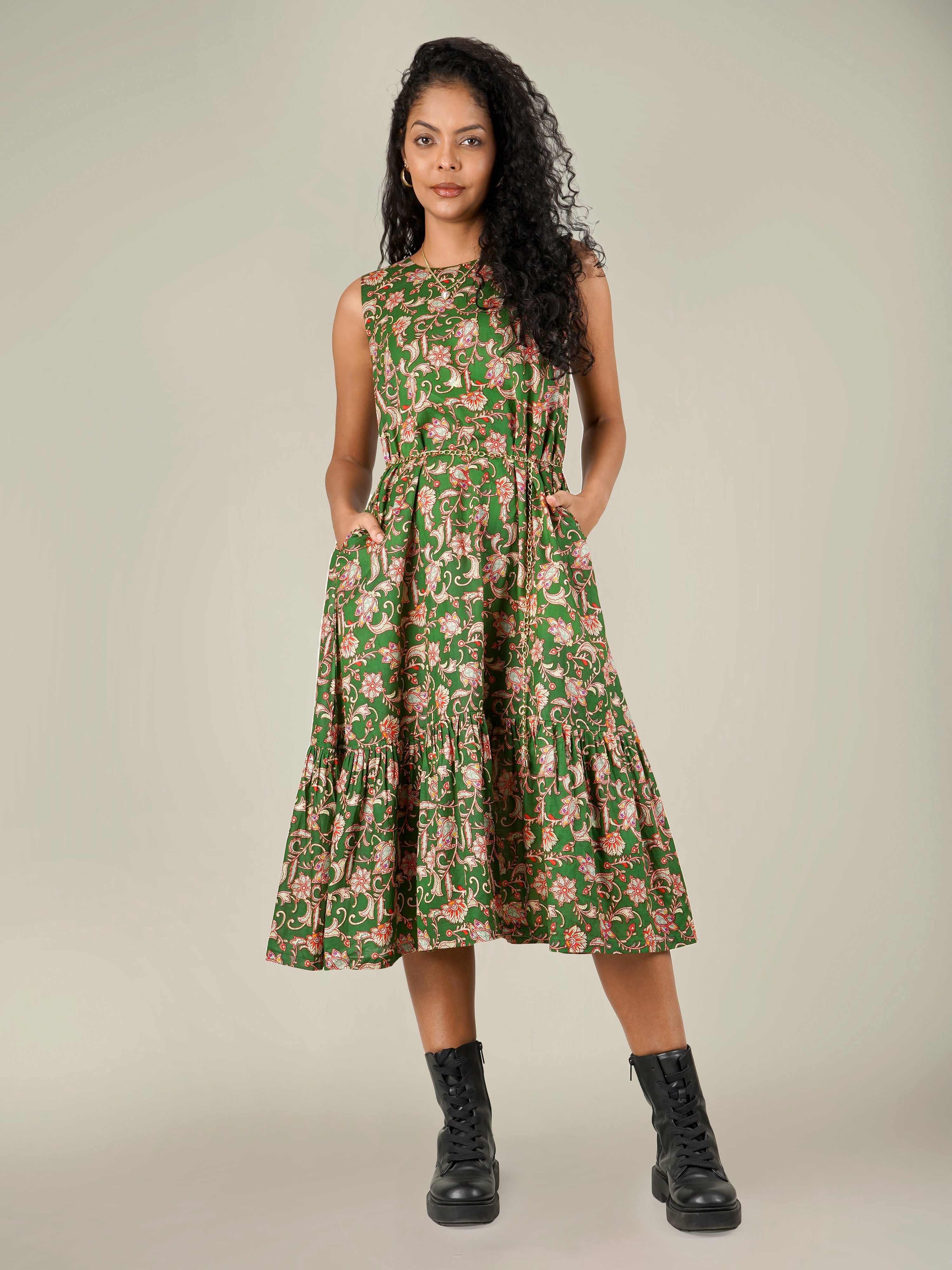 ZAY Loose Fit Printed Dress