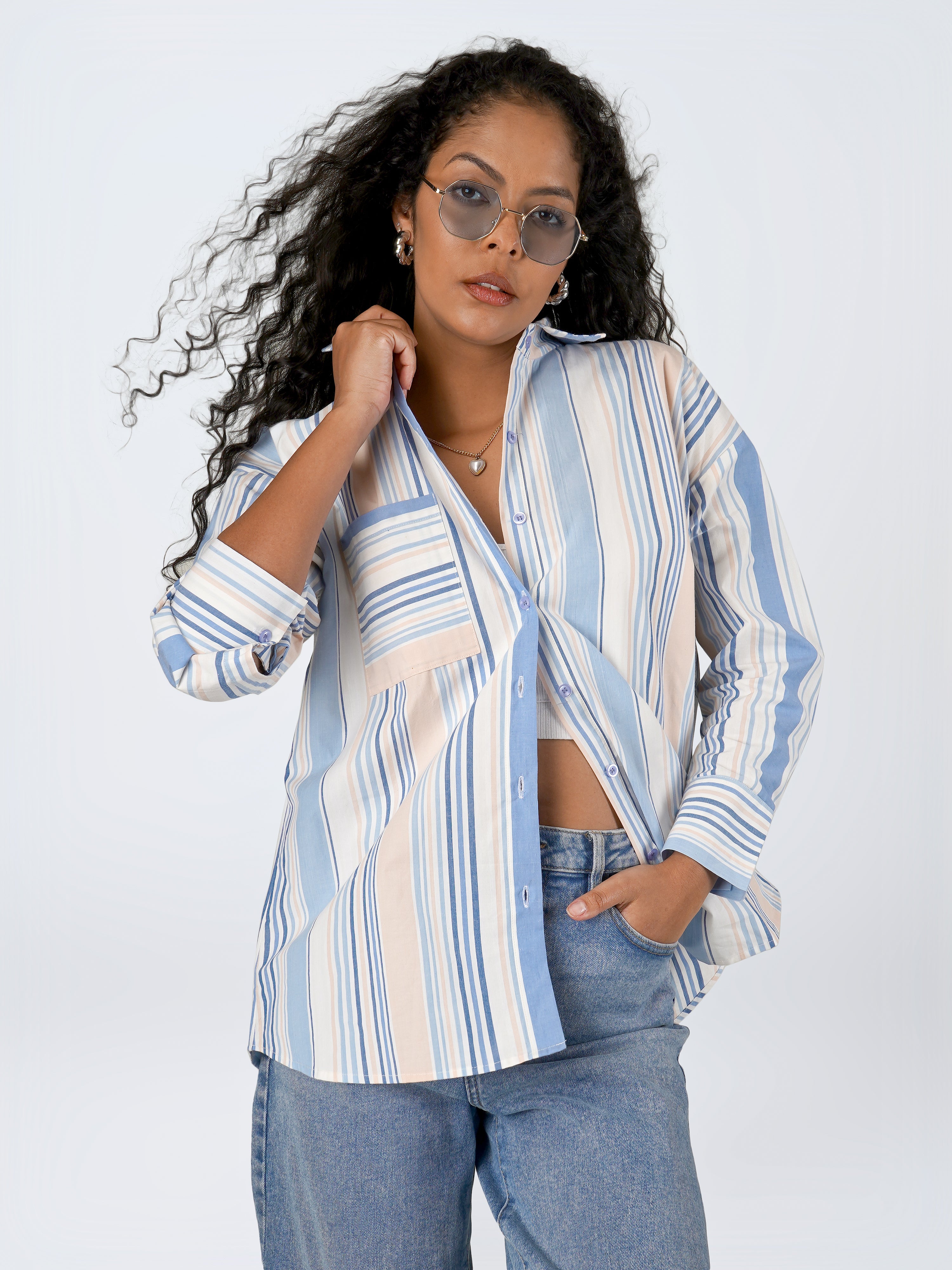 JAM Oversized Stripe Shirt