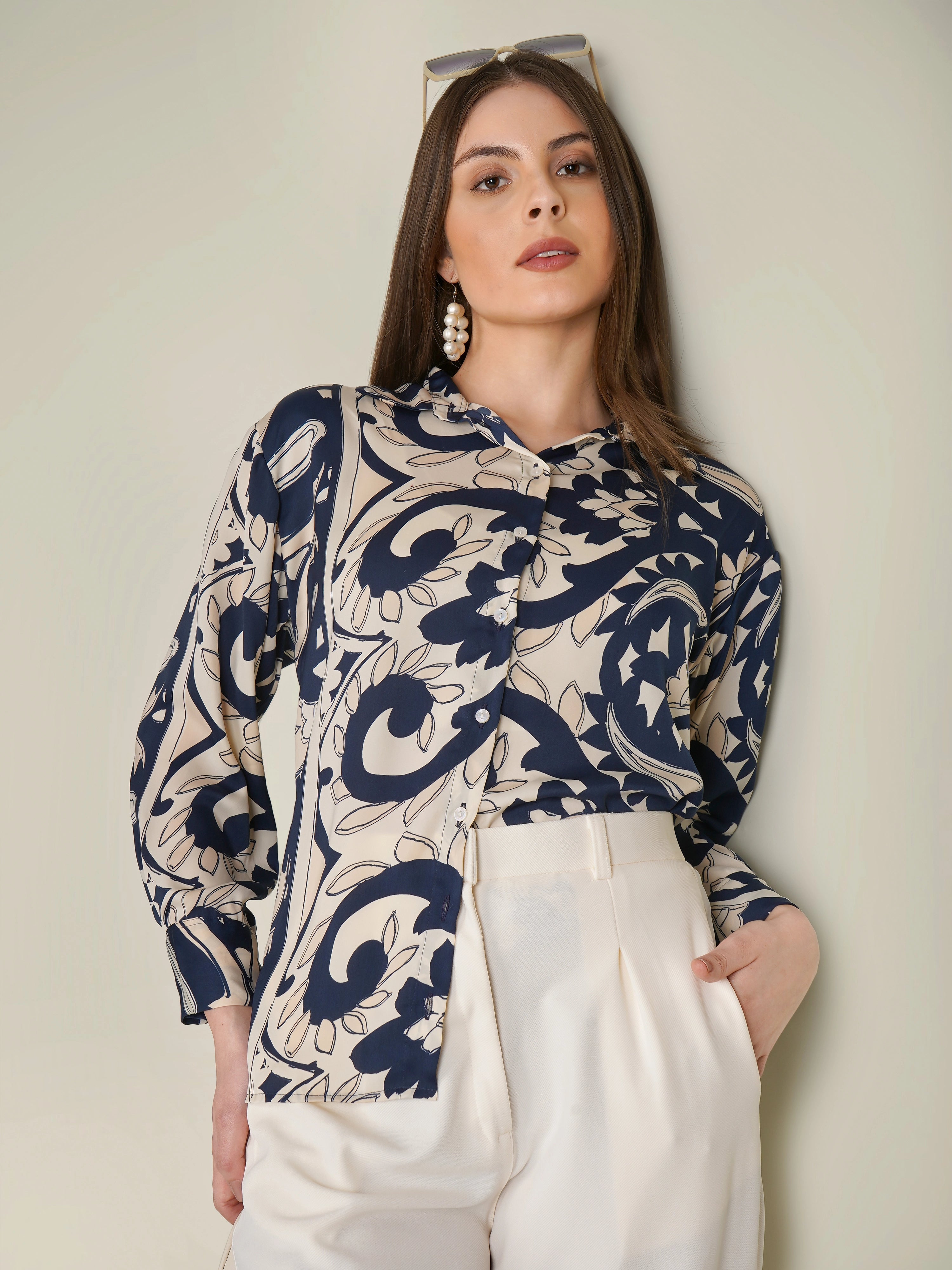 ZINA Abstract Printed Shirt