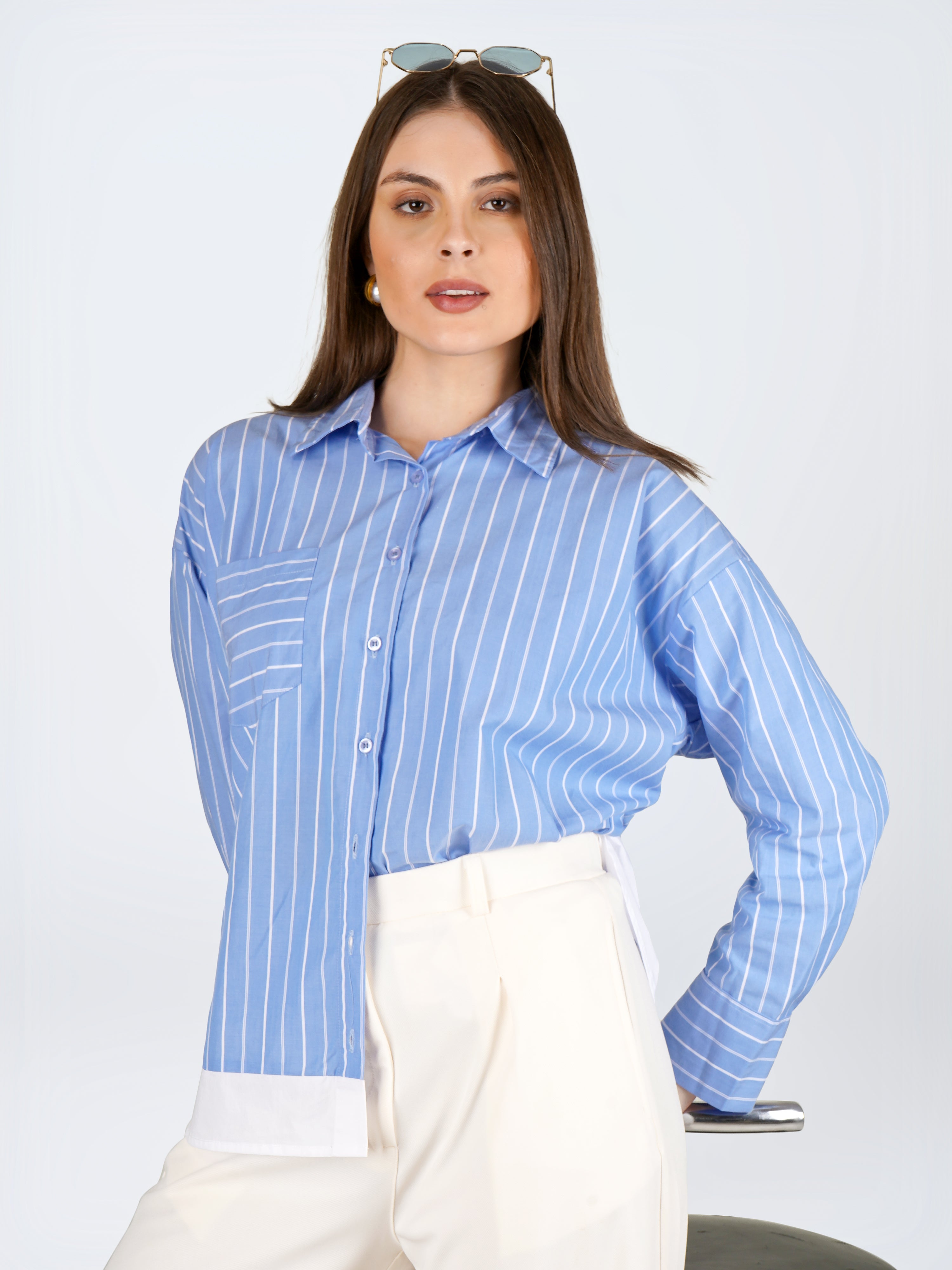 BOSS Oversized Stripe Shirt