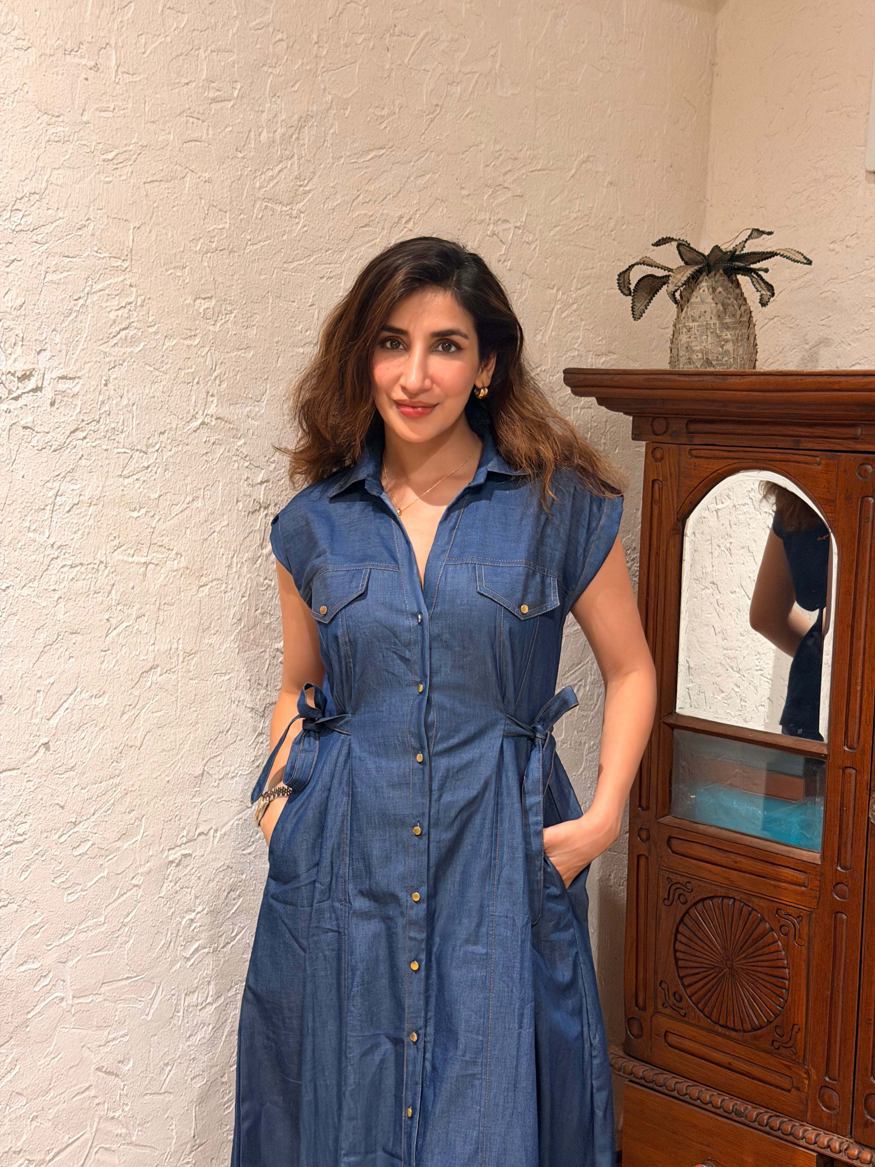 Golden Hour Denim Dress
