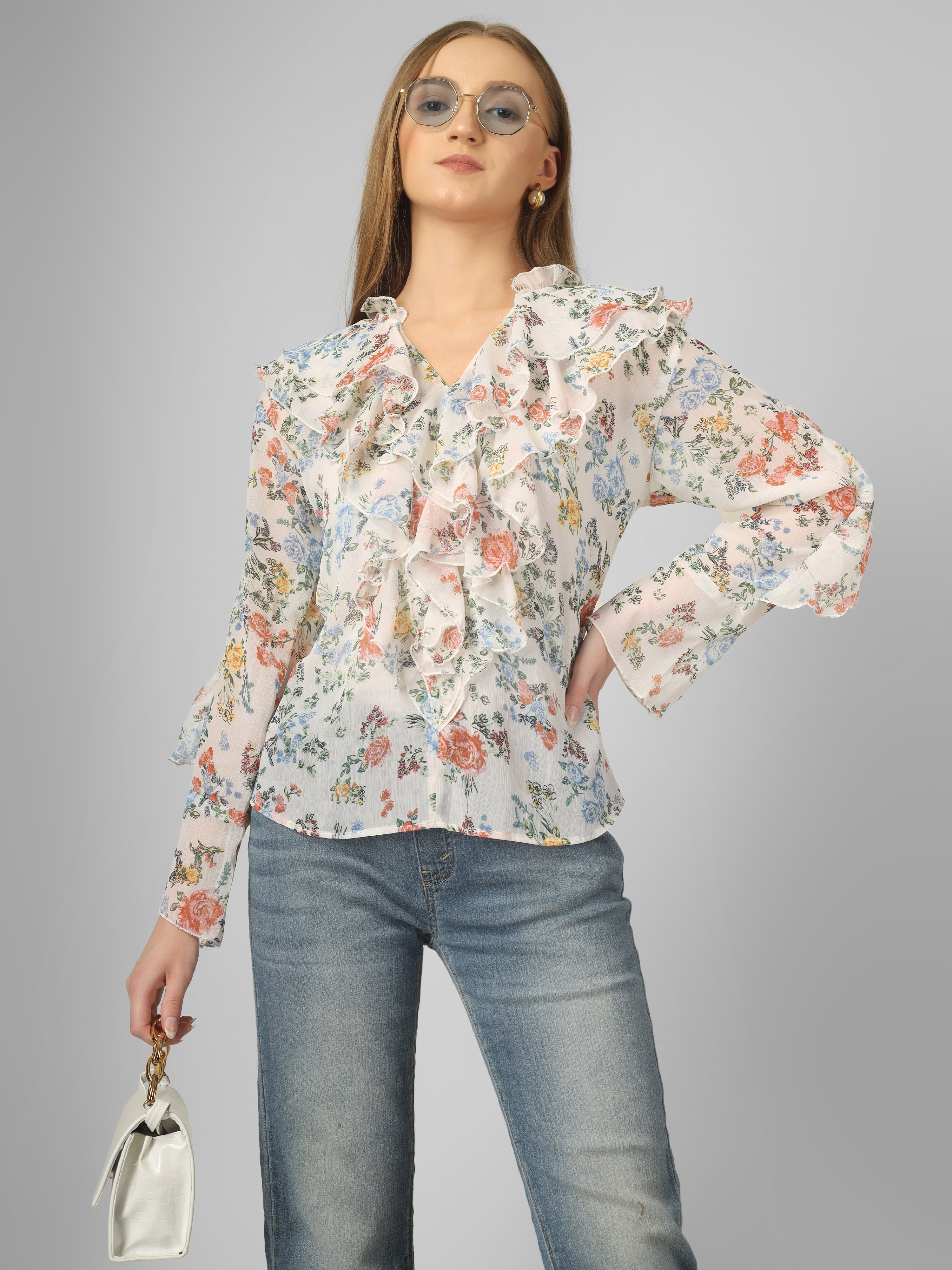 TINA Loose Printed TOP