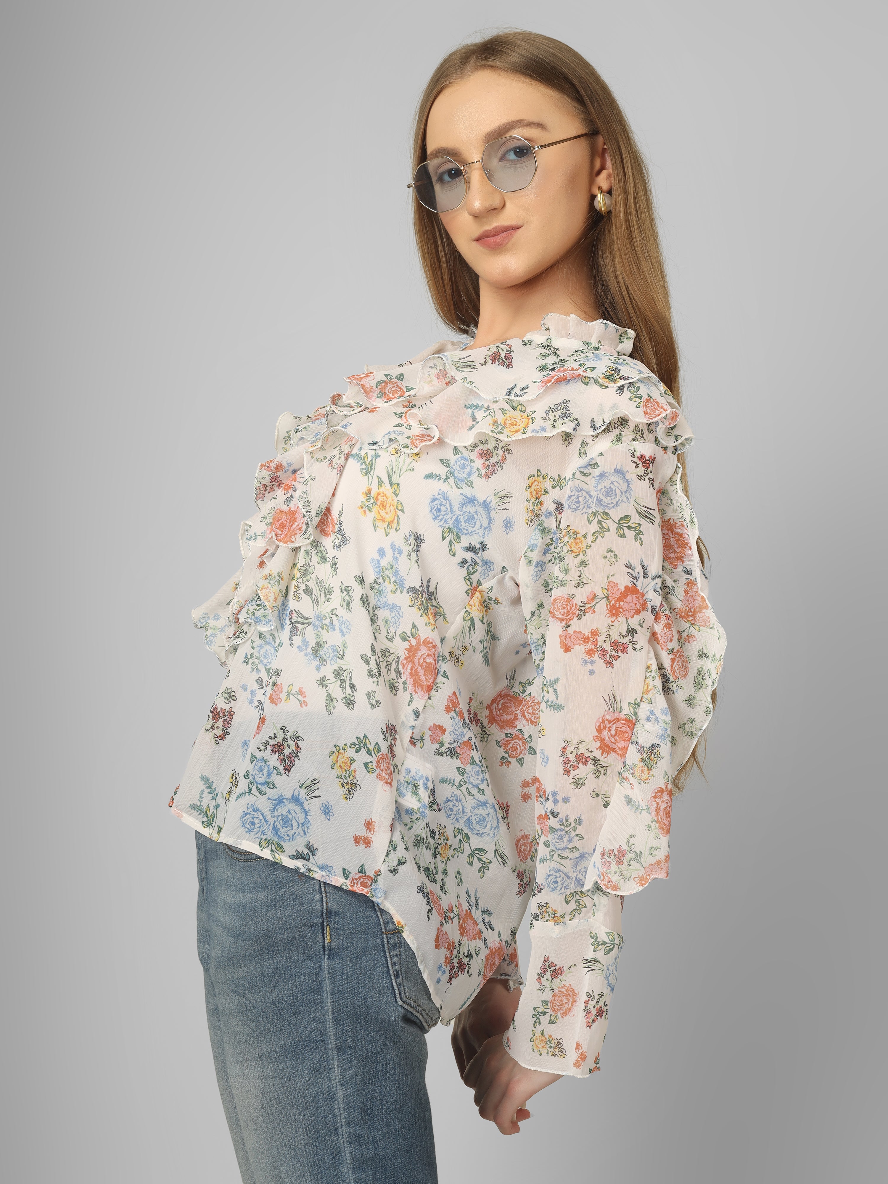 TINA Loose Printed TOP
