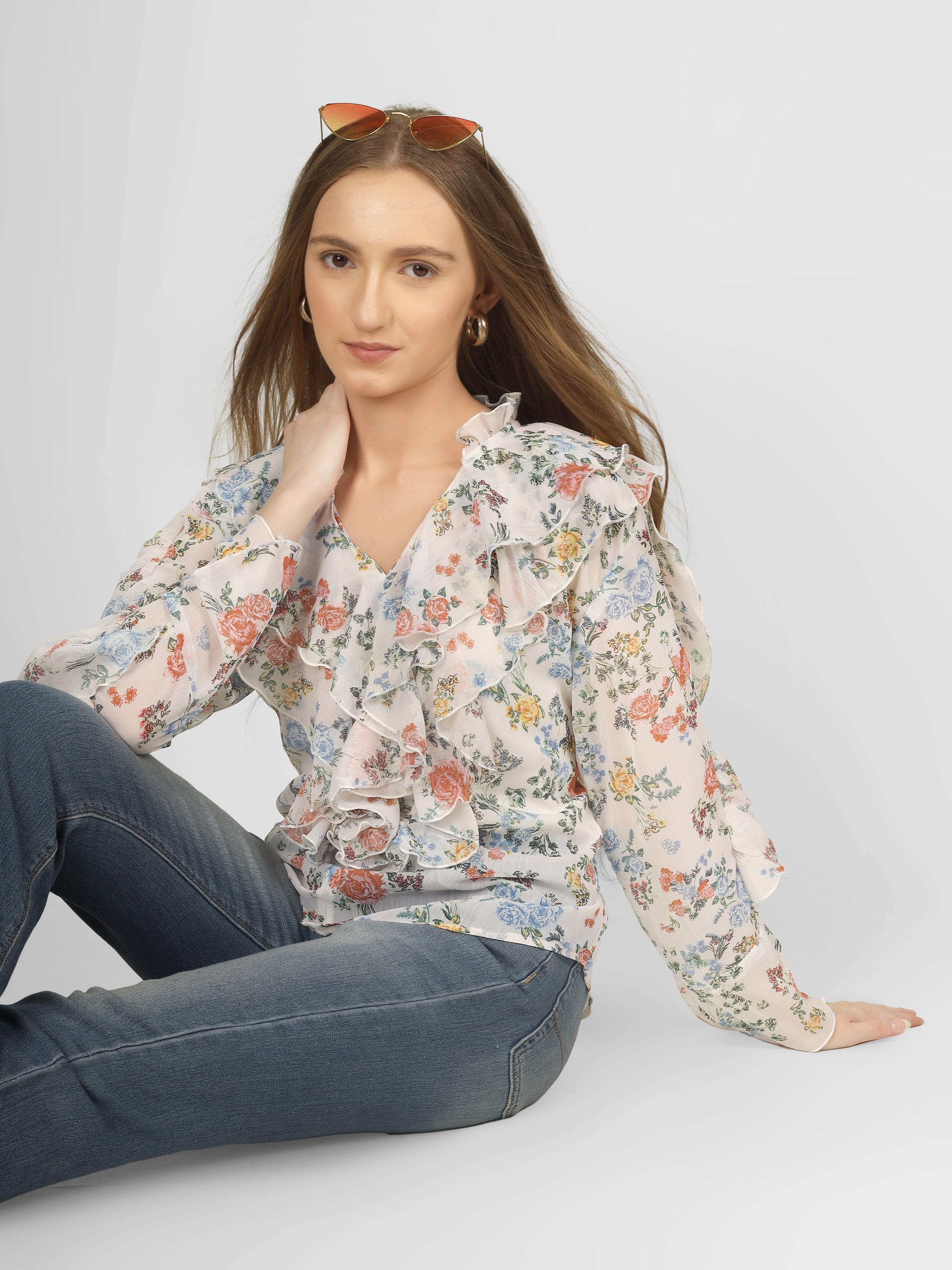 TINA Loose Printed TOP