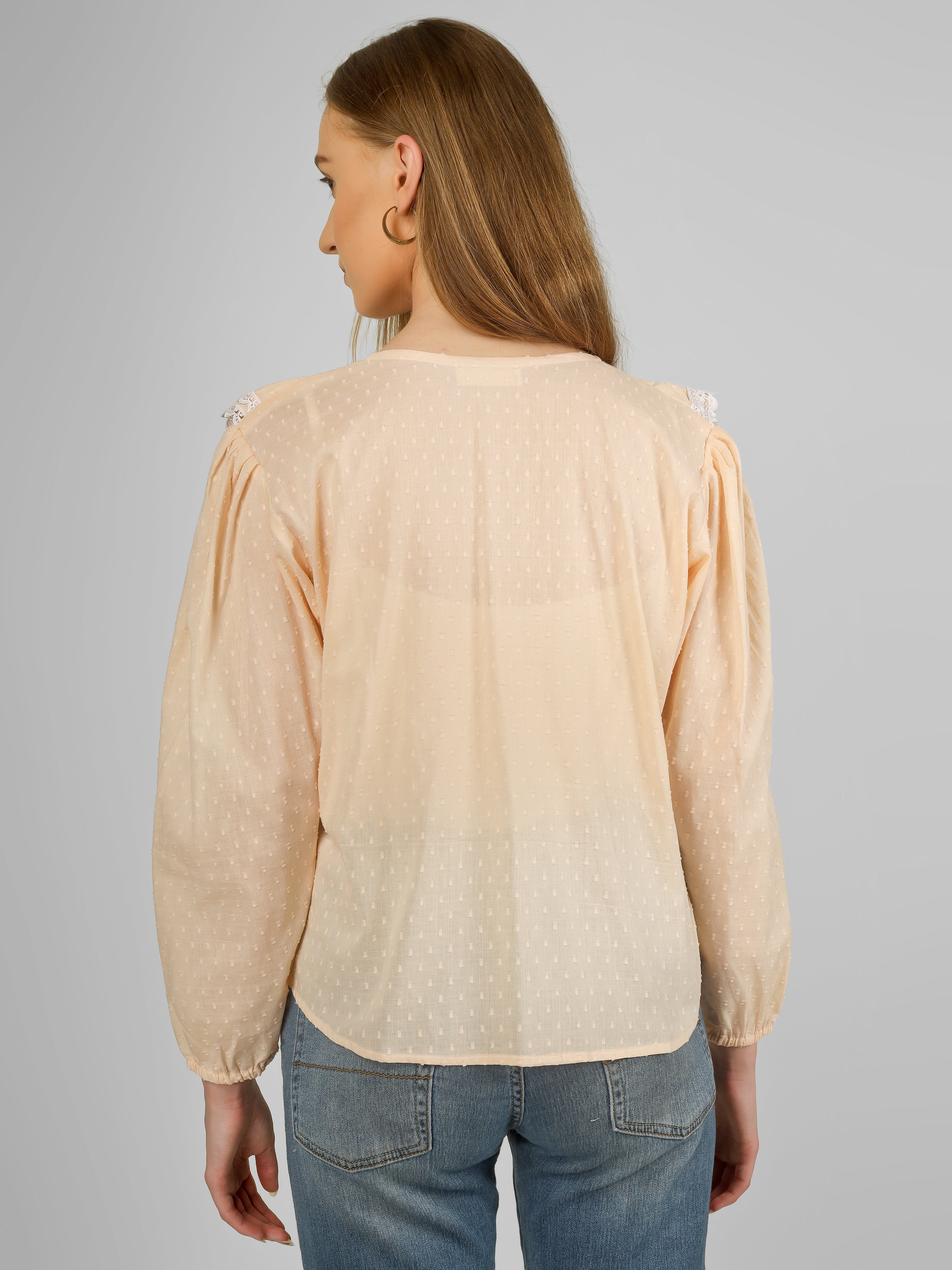 KYRA Ruffle Lace Top