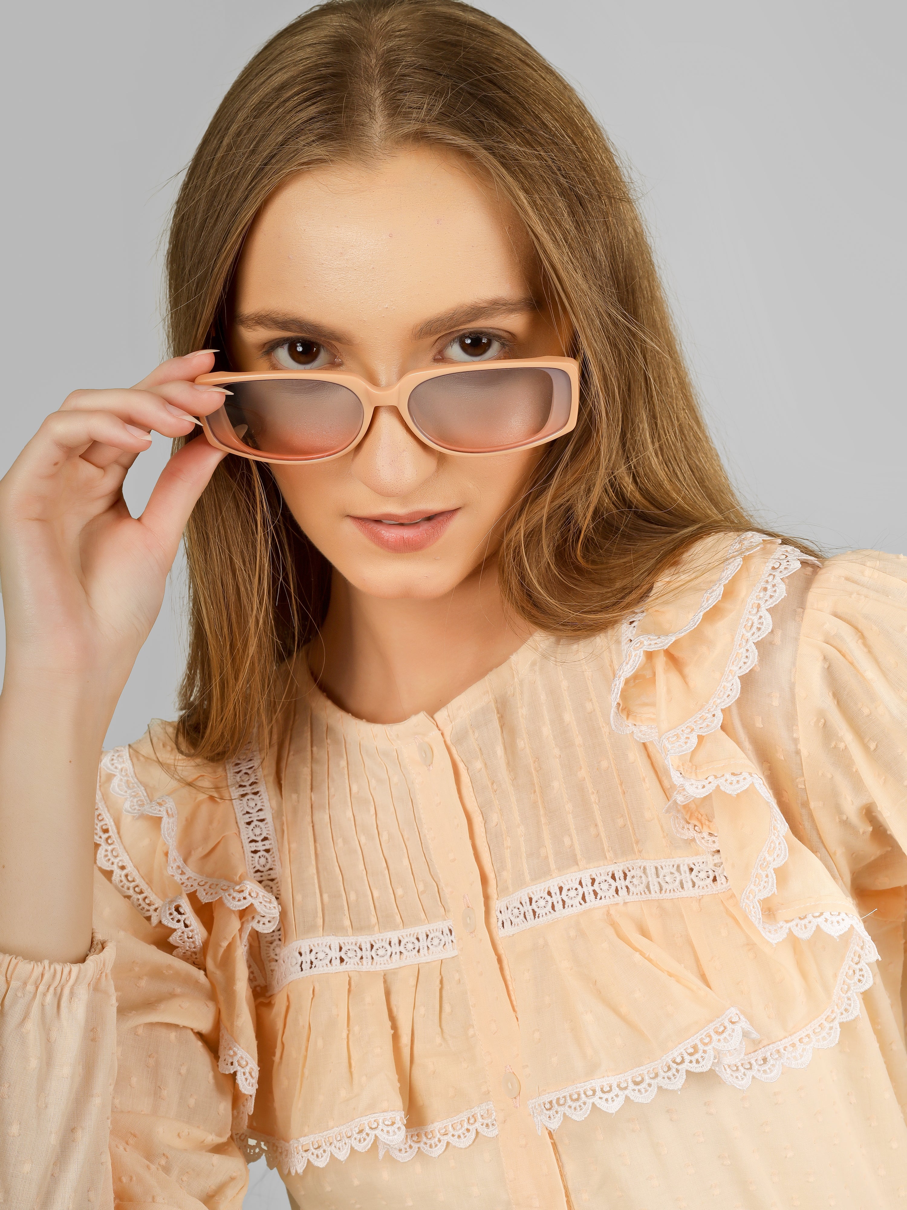 KYRA Ruffle Lace Top