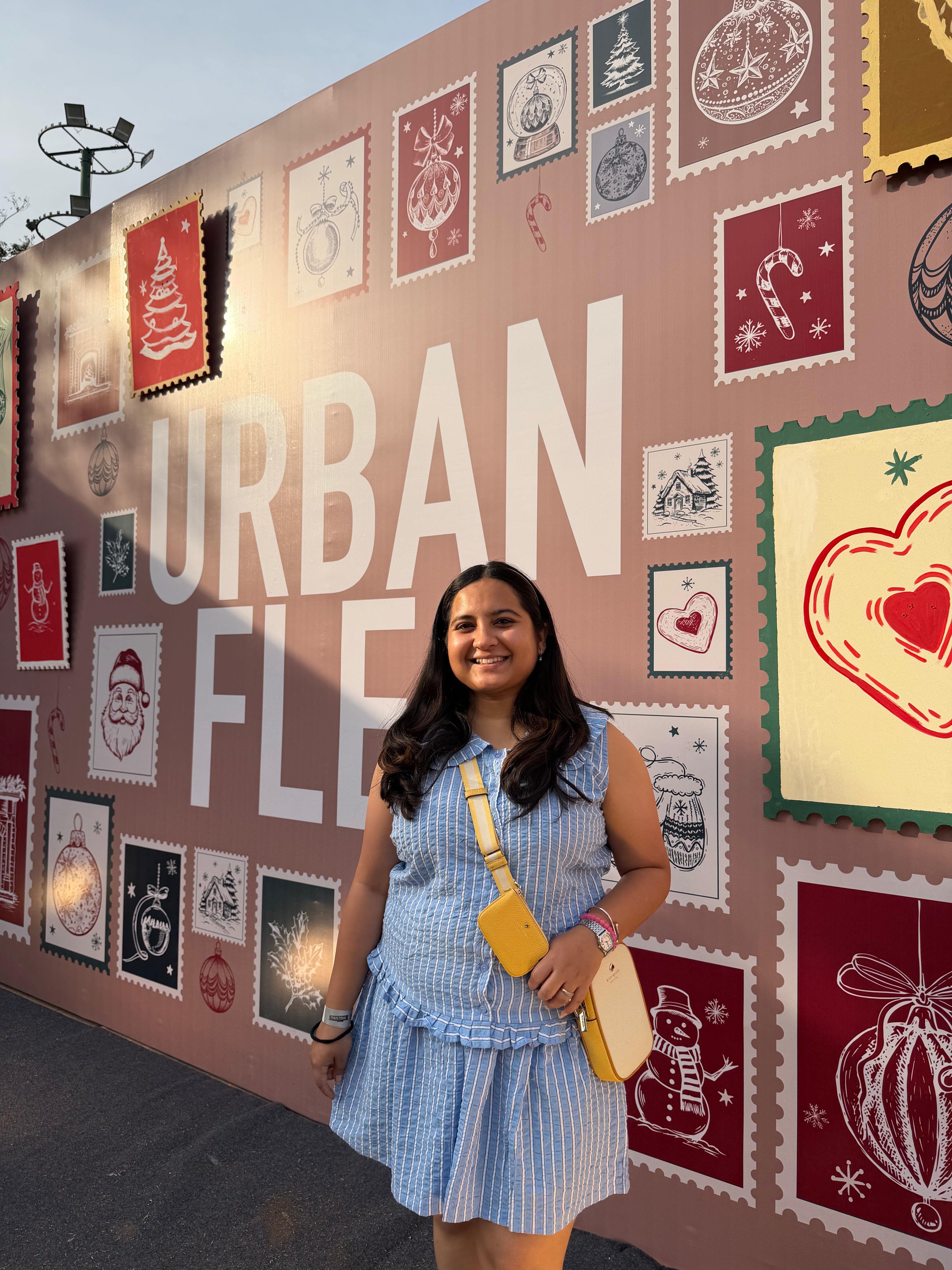 RIYO Fit & Flare Stripe Skirt