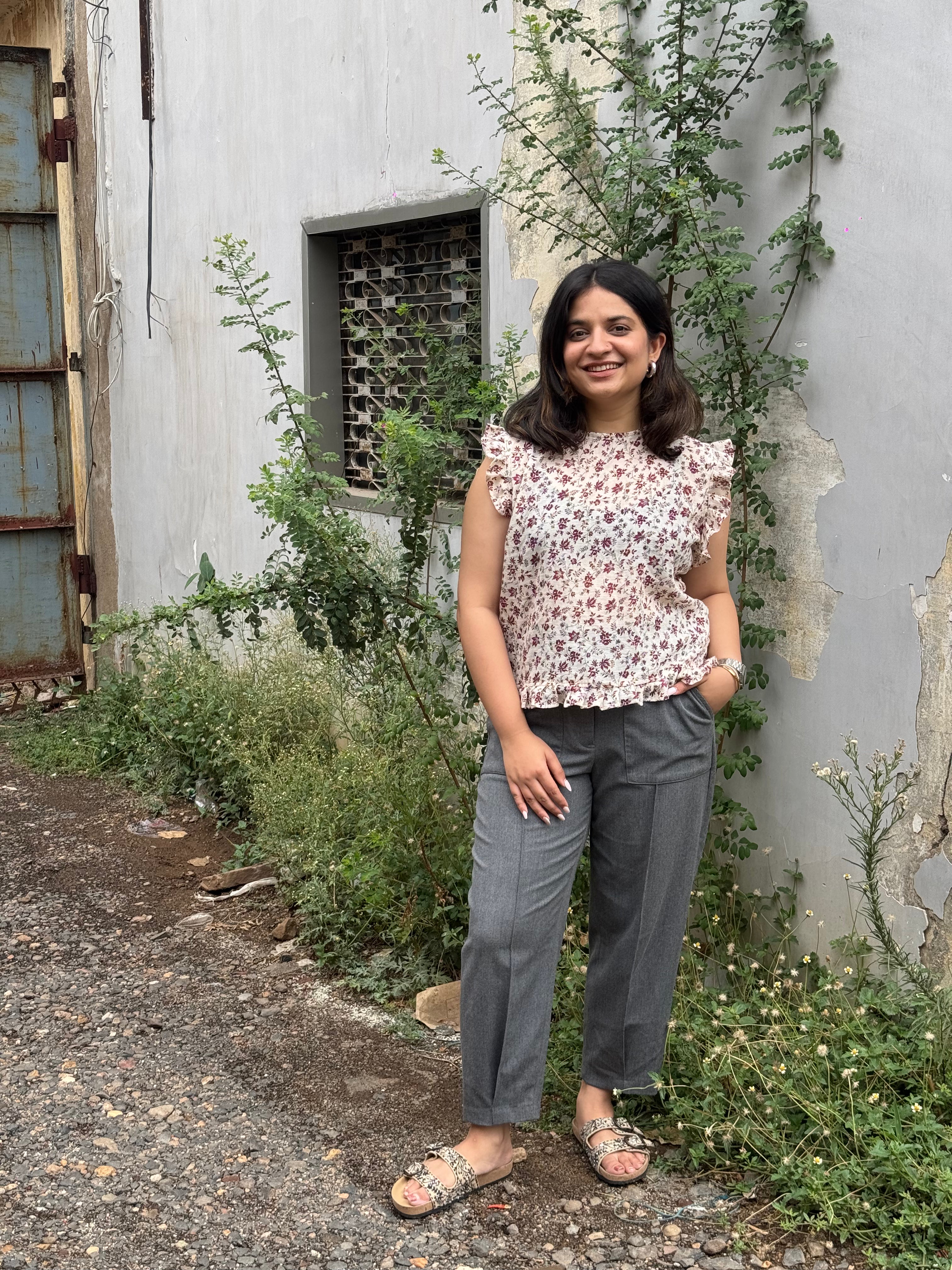 JENNY Regular Printed Top