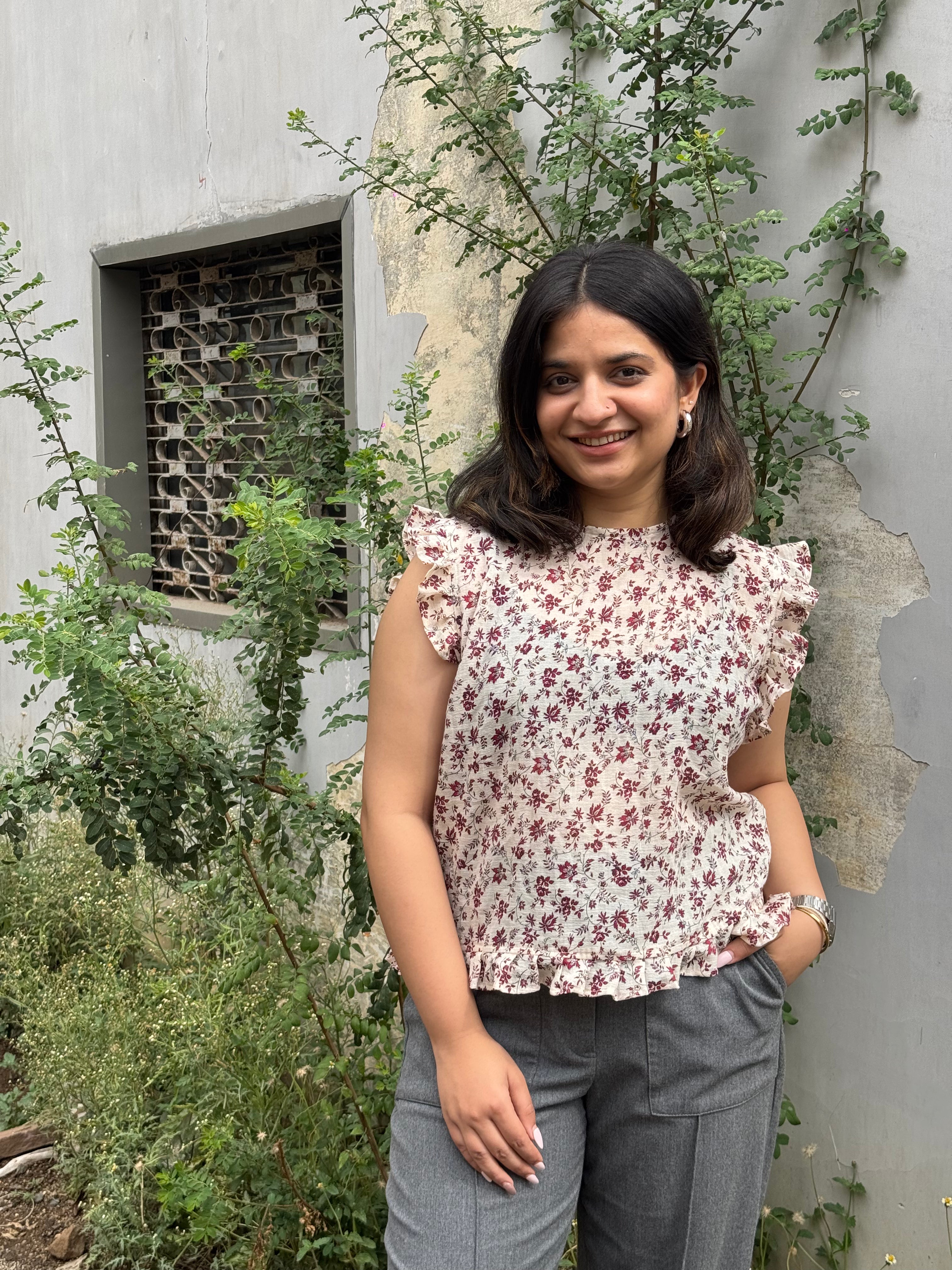 JENNY Regular Printed Top