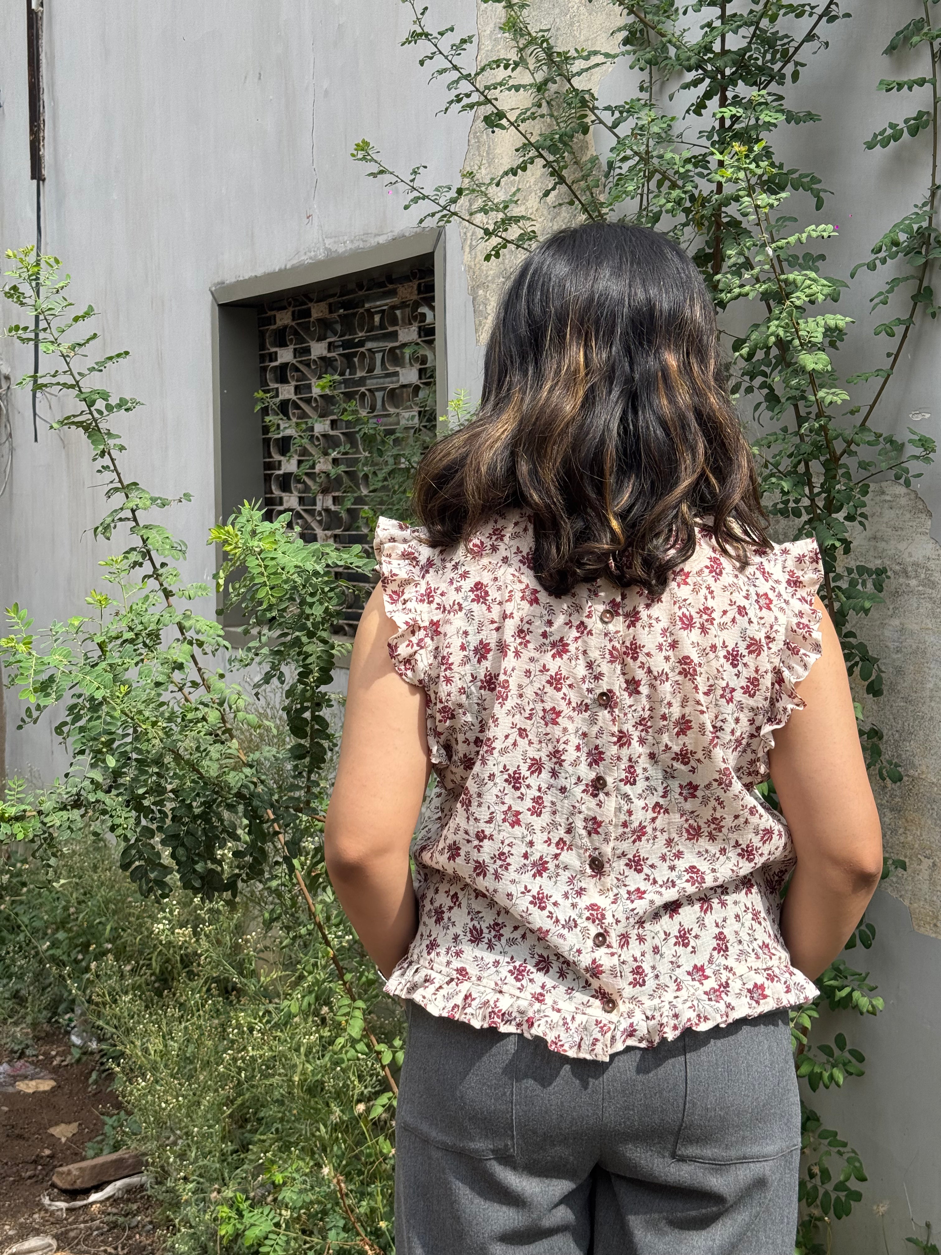 JENNY Regular Printed Top