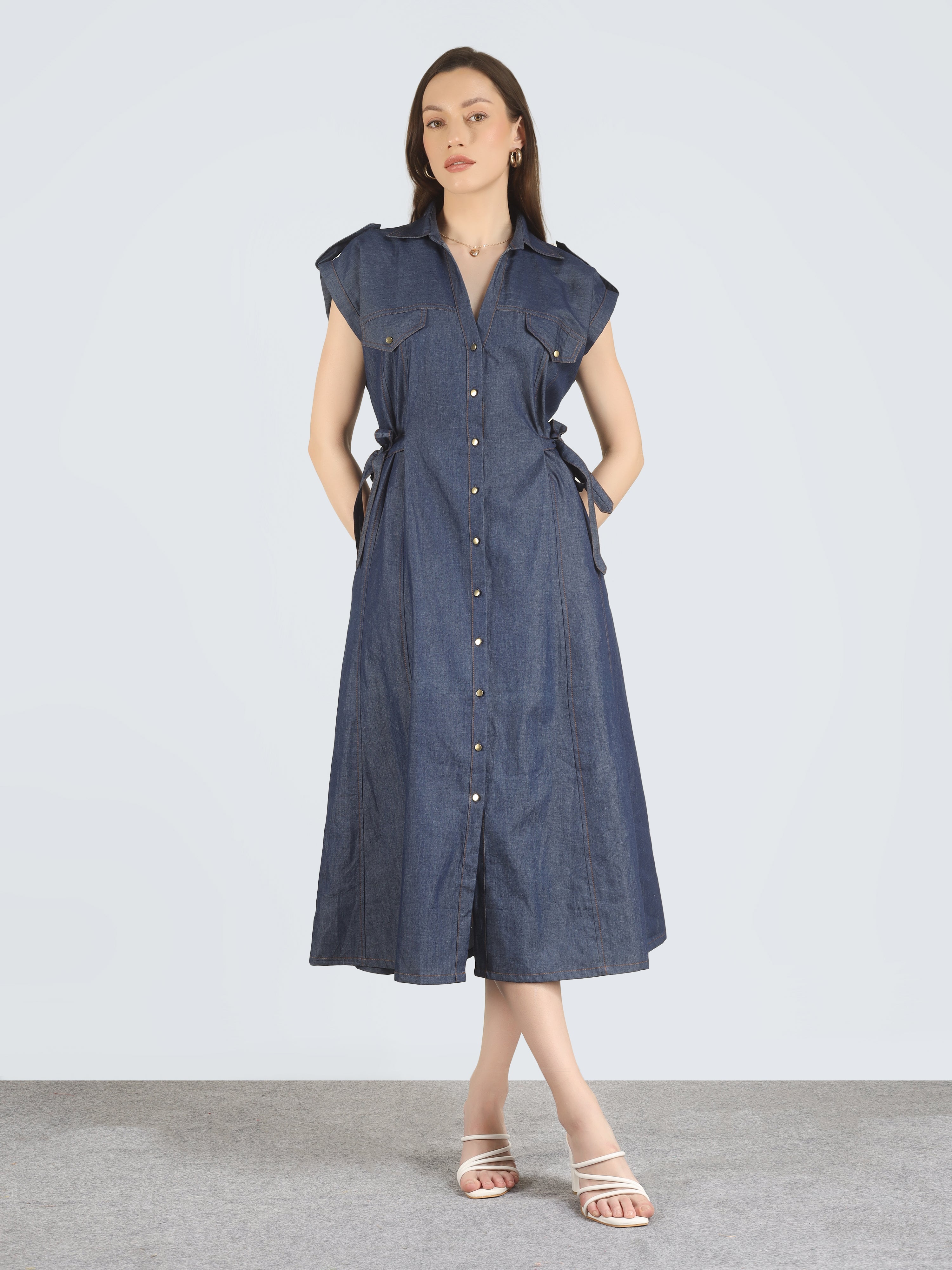 Golden Hour Denim Dress