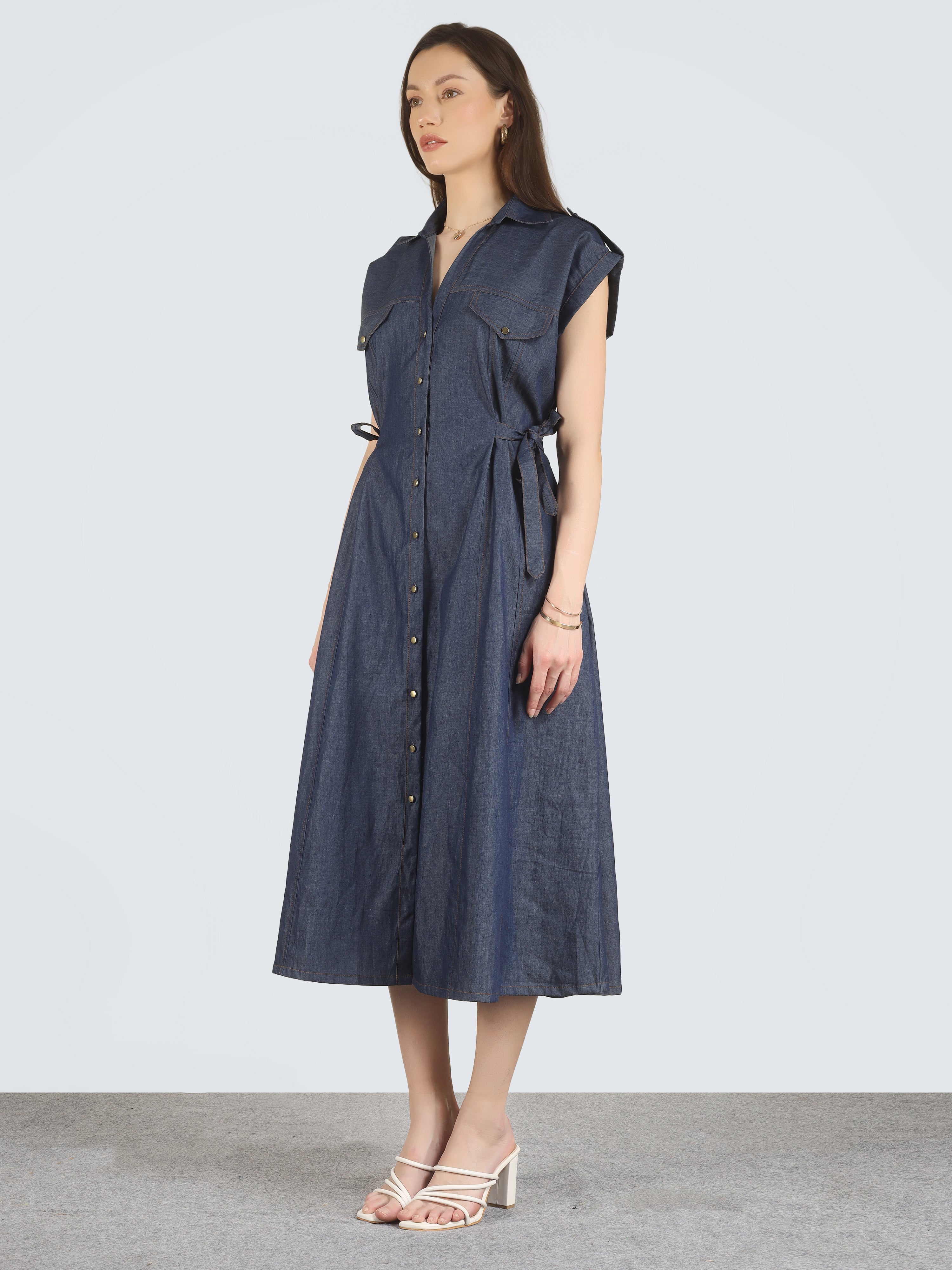 Golden Hour Denim Dress