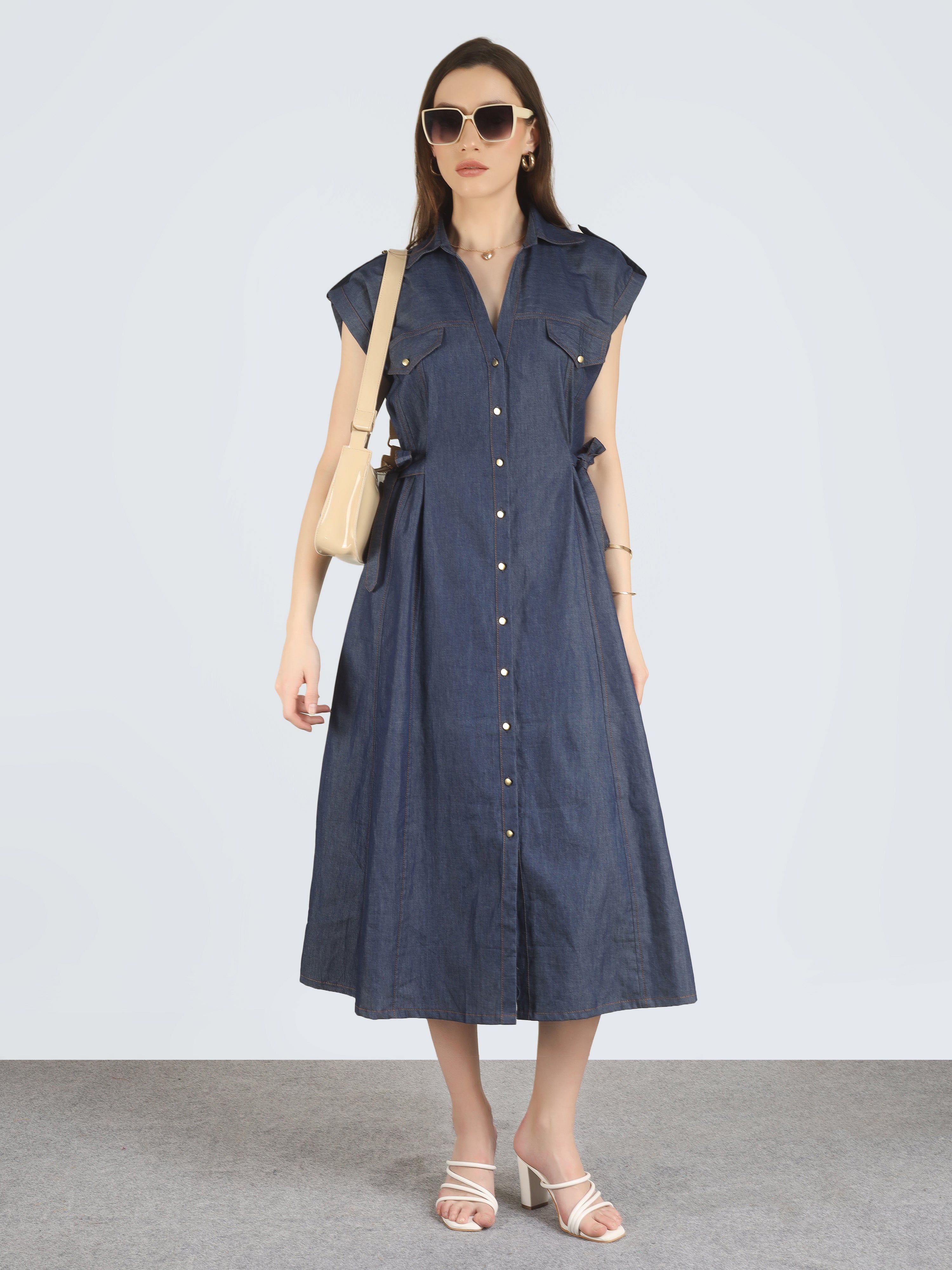 Golden Hour Denim Dress
