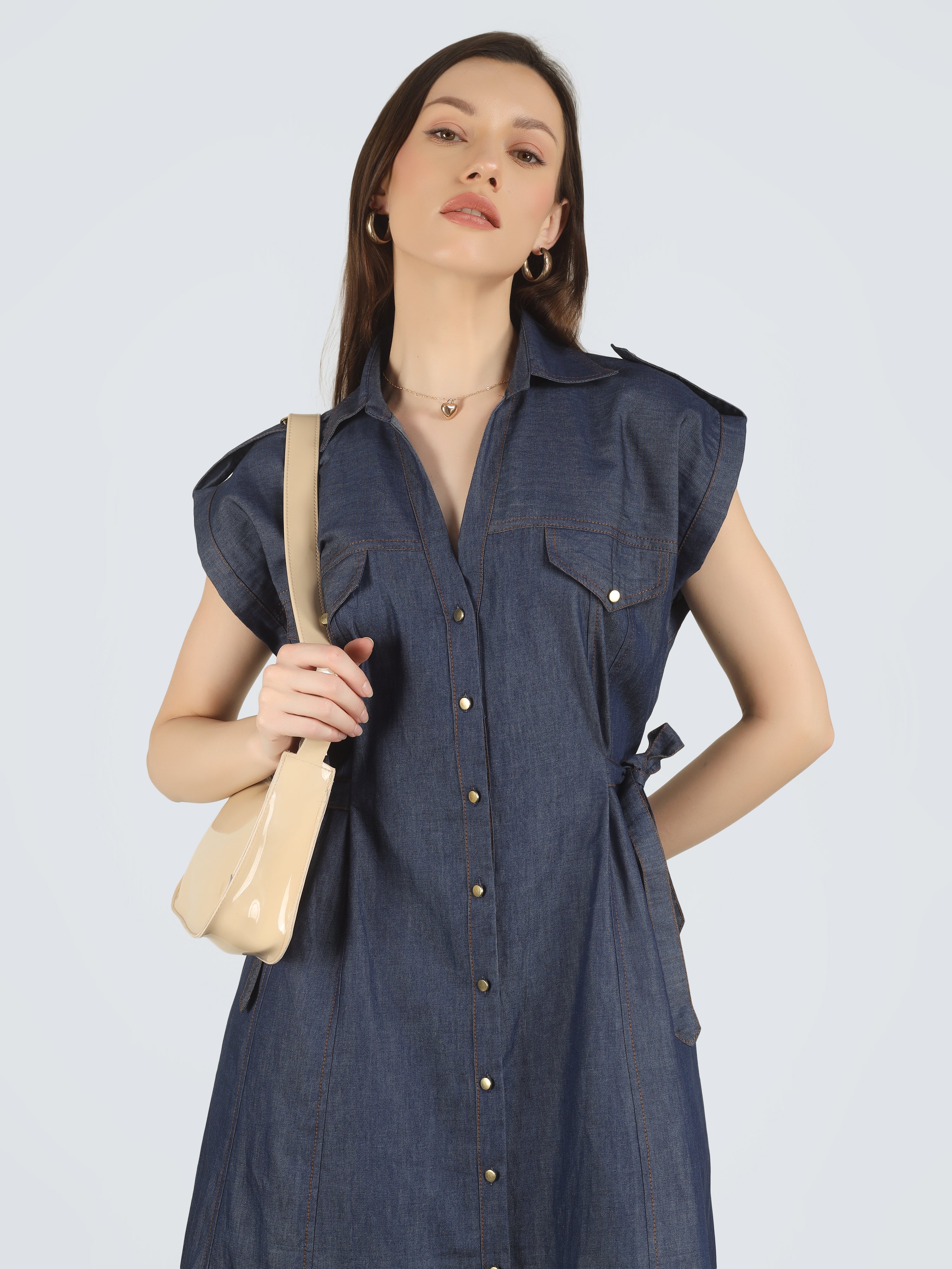 Golden Hour Denim Dress