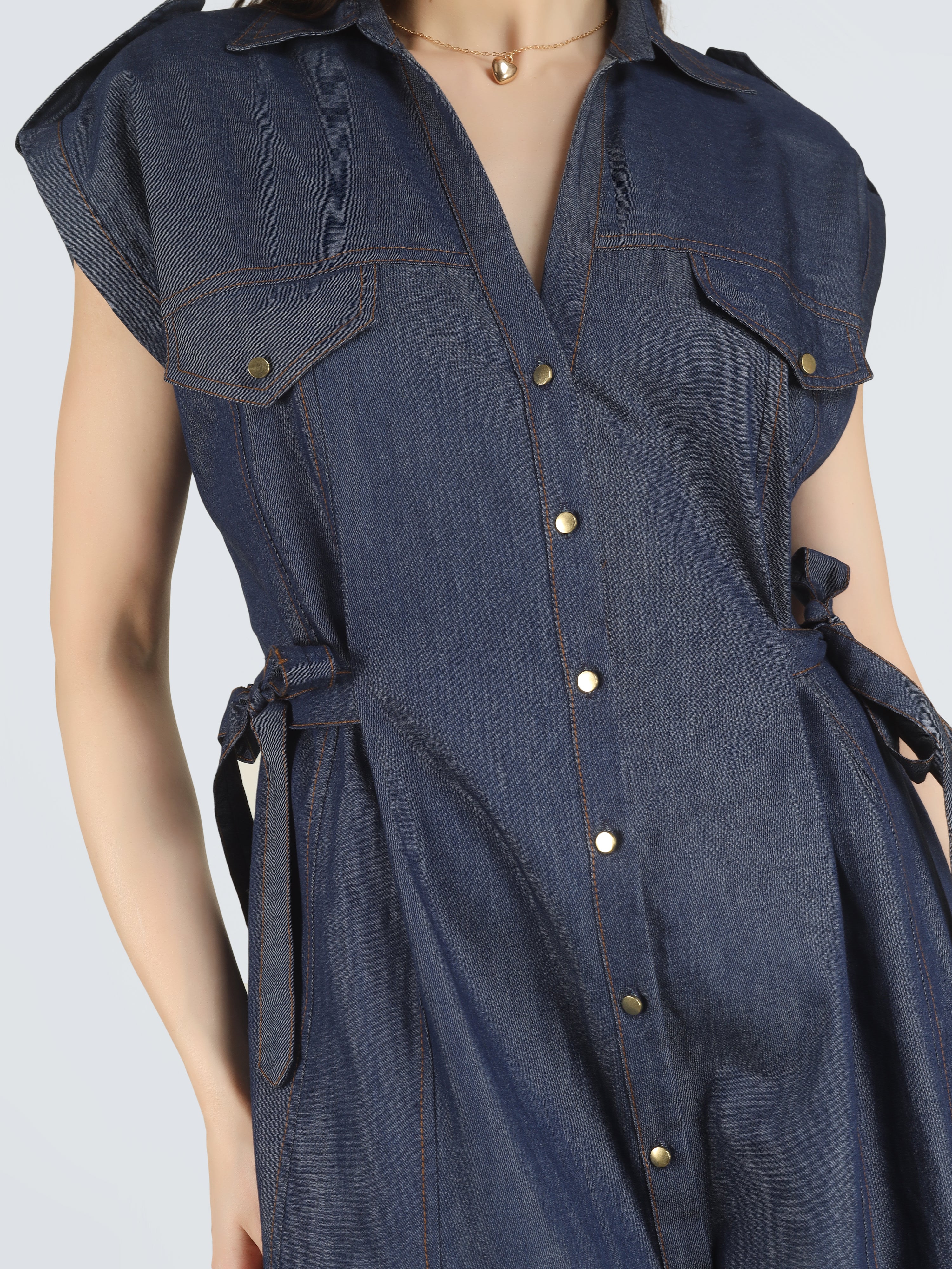 Golden Hour Denim Dress