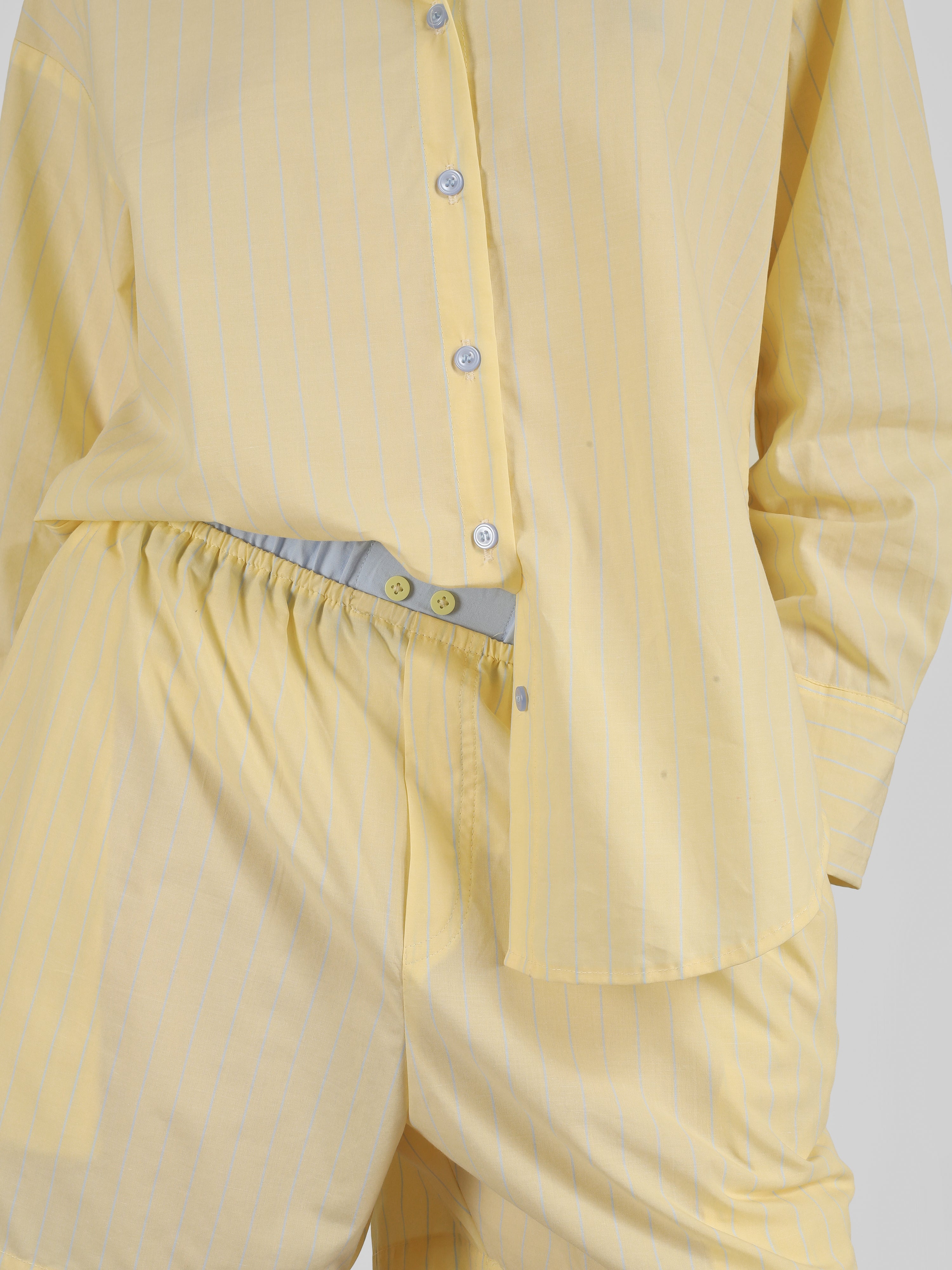CALI Yellow Stripe Shorts