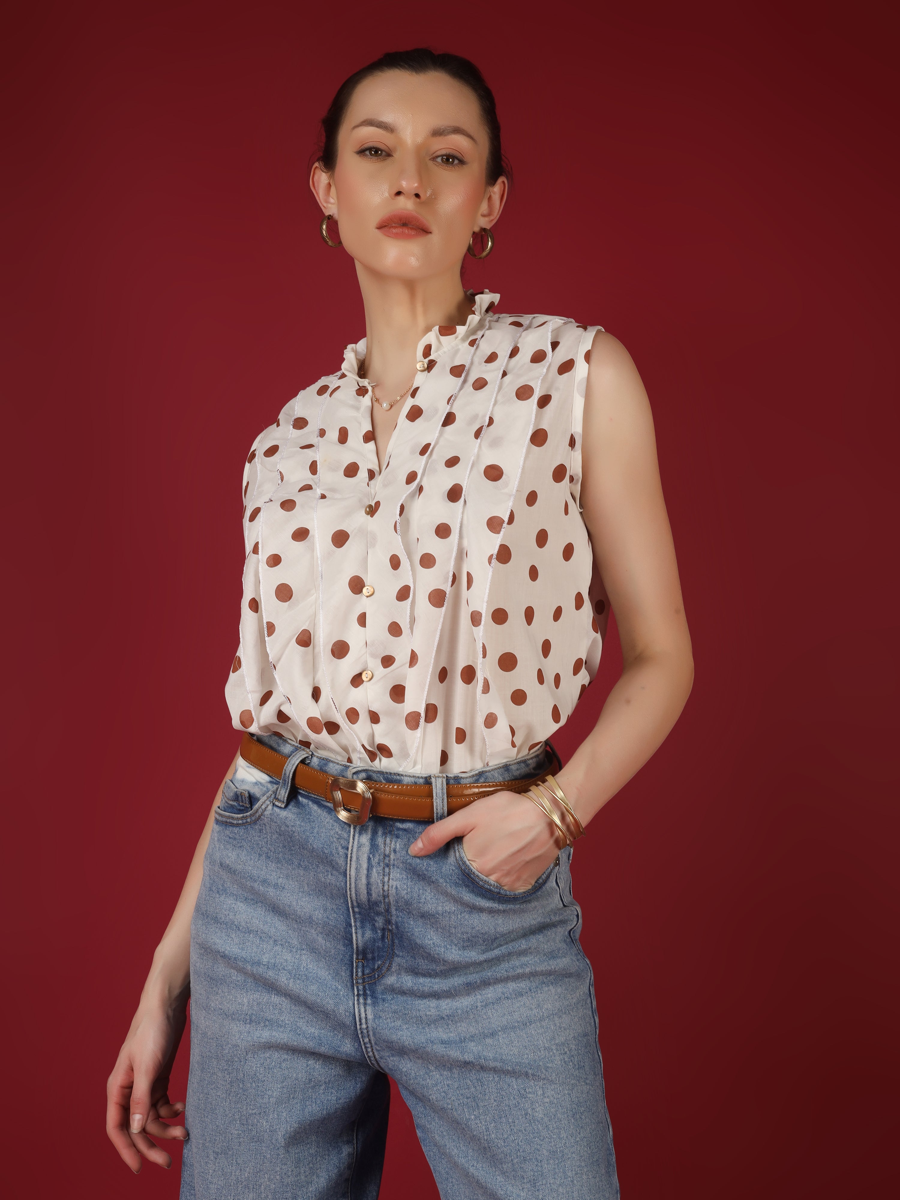 Polka Summer Top