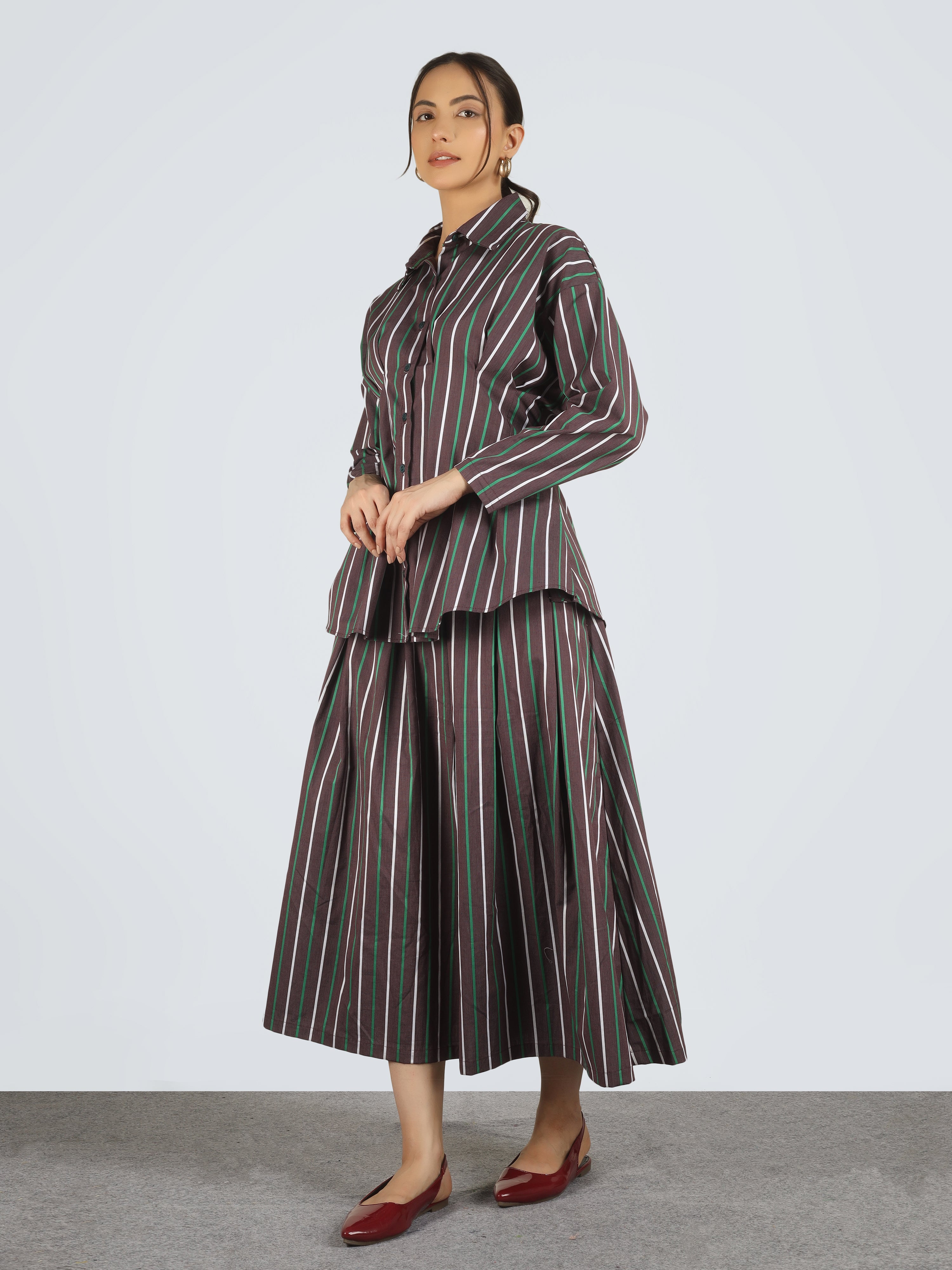 Mocha Stripe Shirt