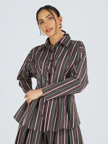 Mocha Stripe Shirt