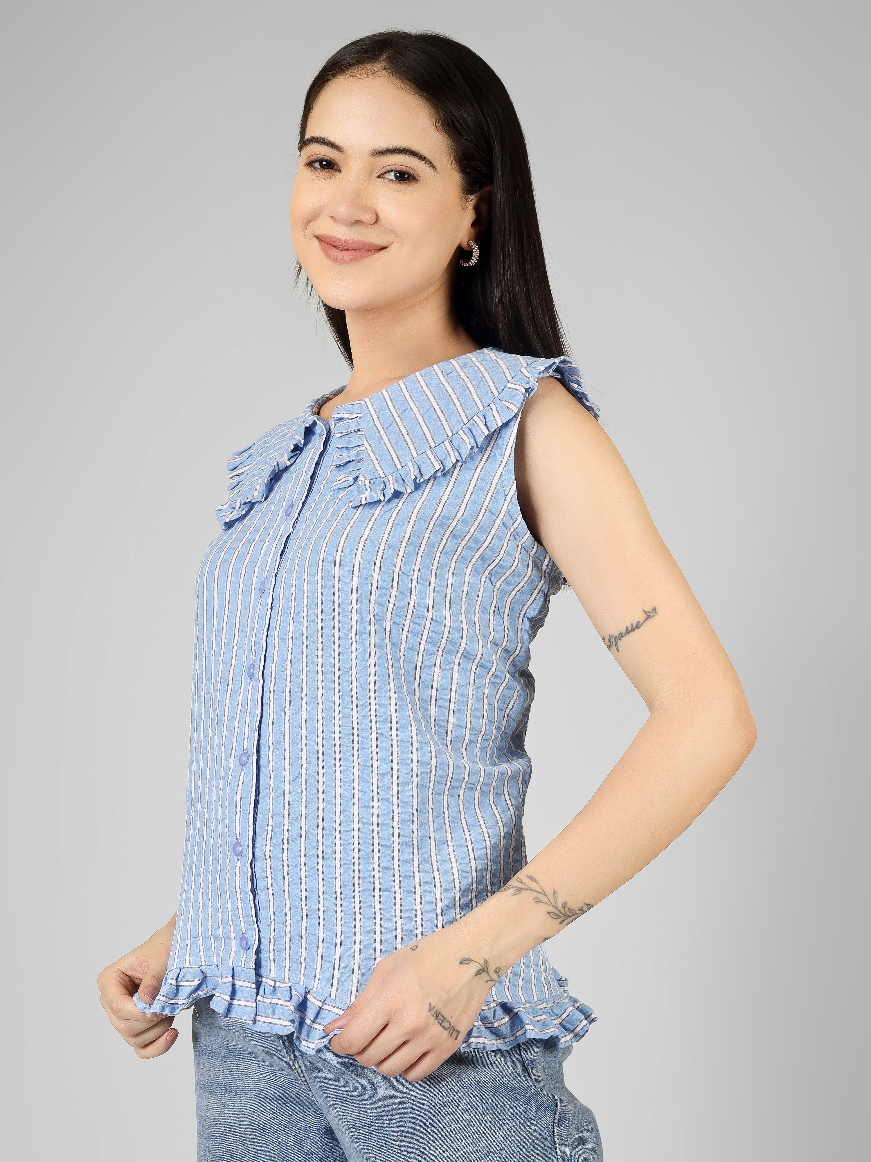 RIYO Peterpan Collar Top