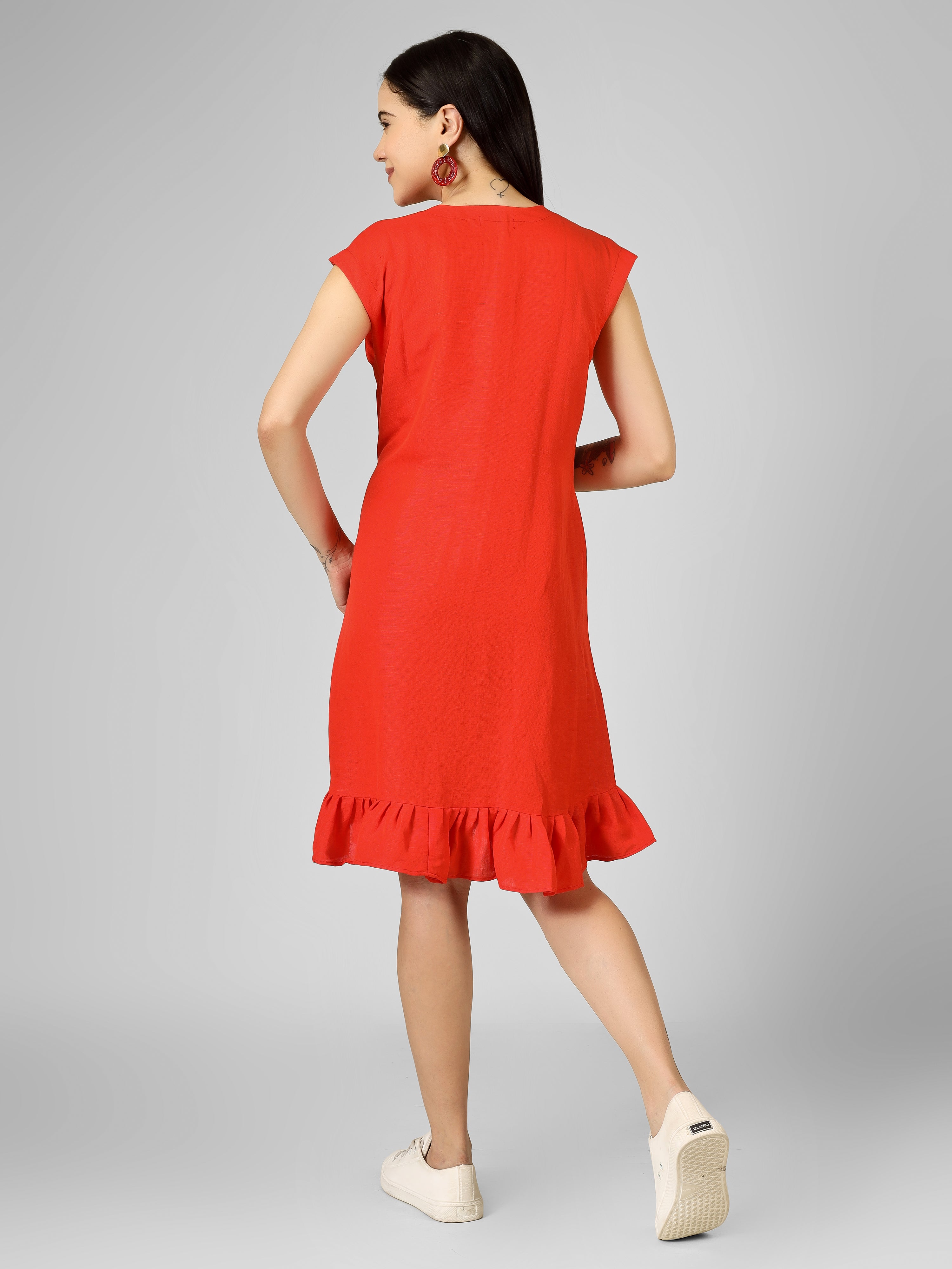 MIRA Loose Solid Dress