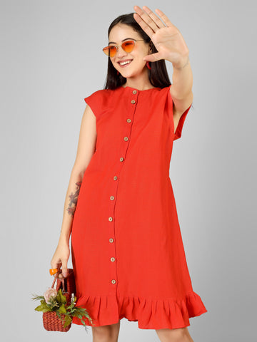 MIRA Loose Solid Dress