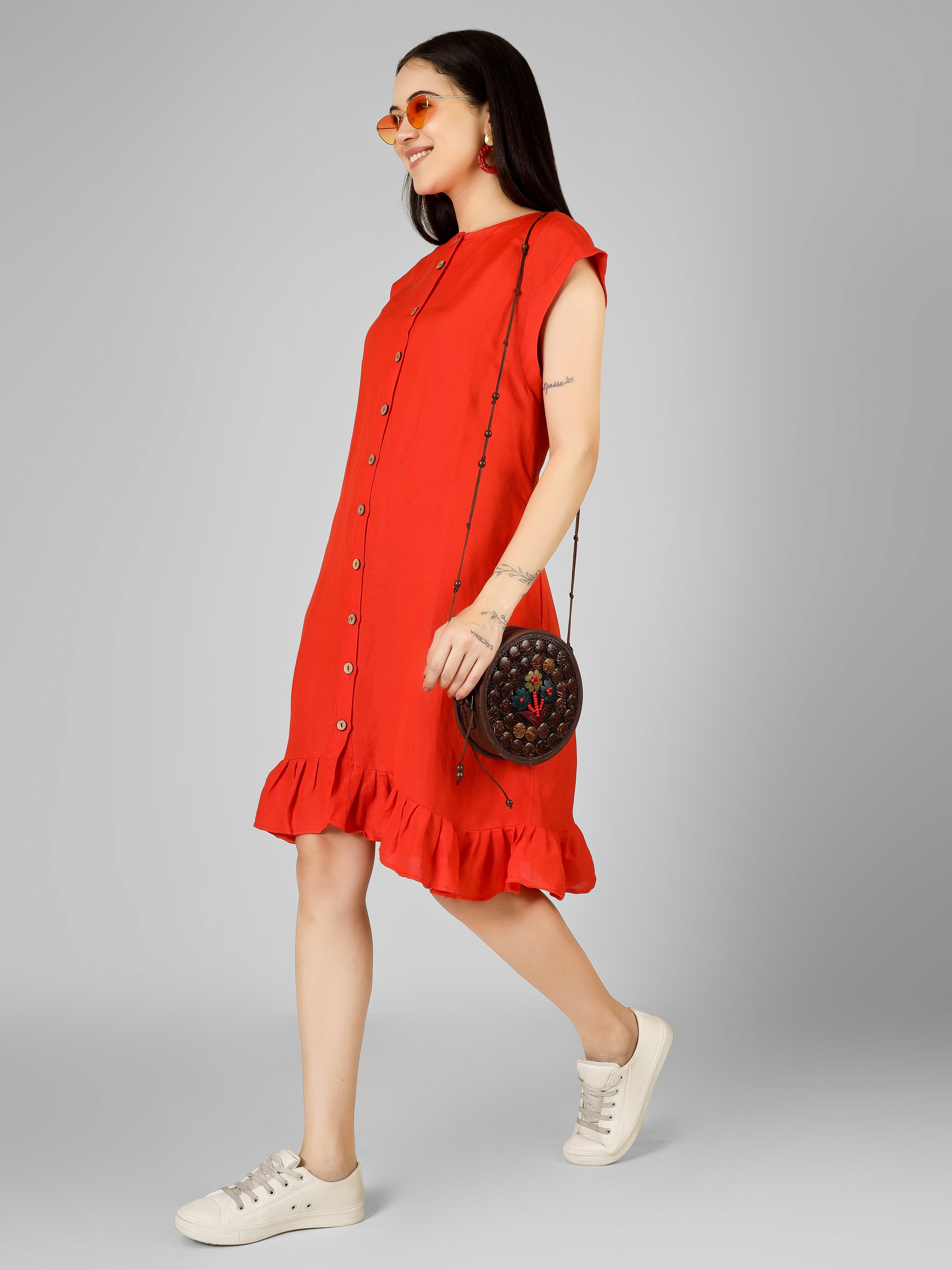 MIRA Loose Solid Dress