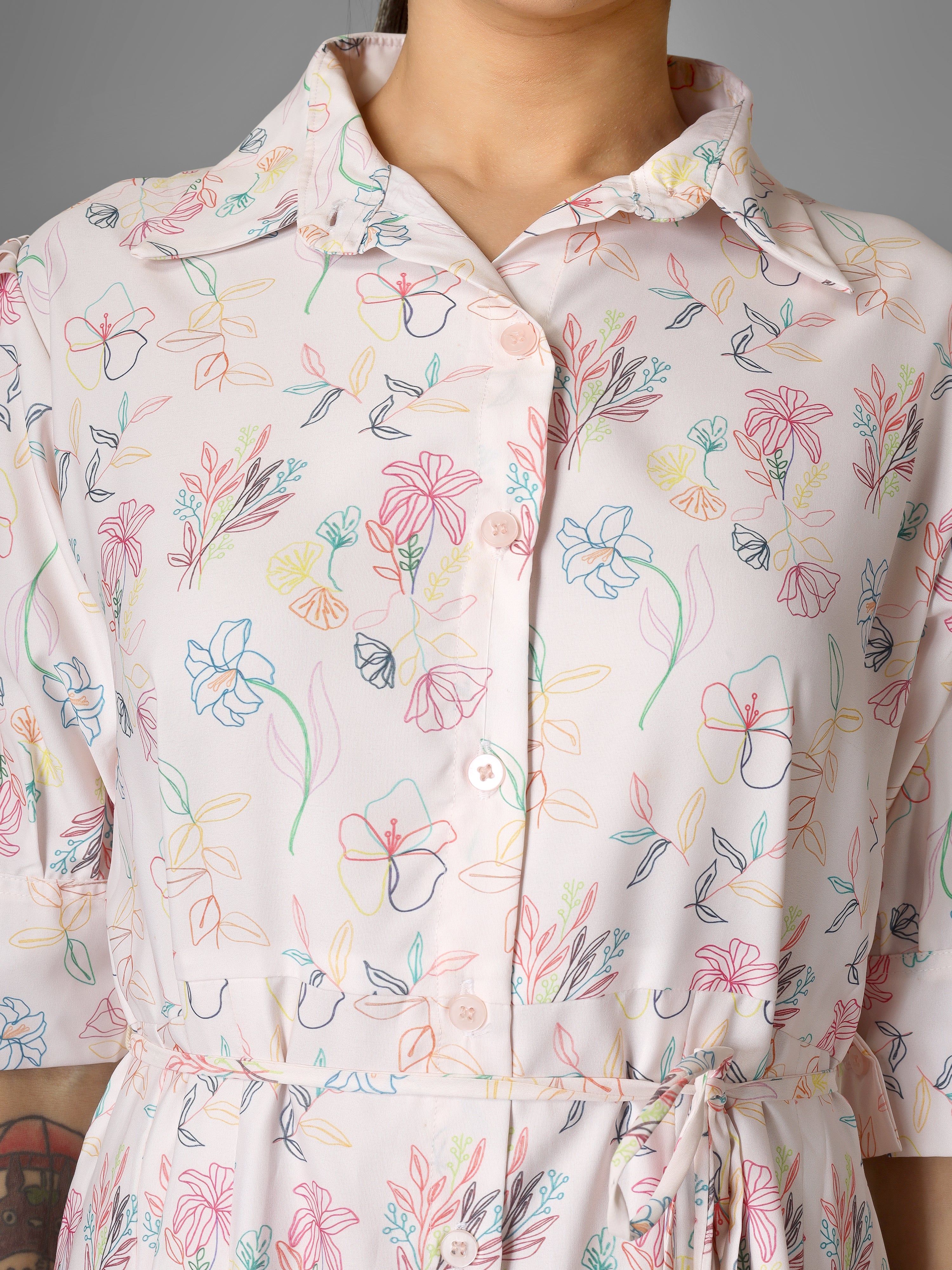 AMY Printed Midi Dress