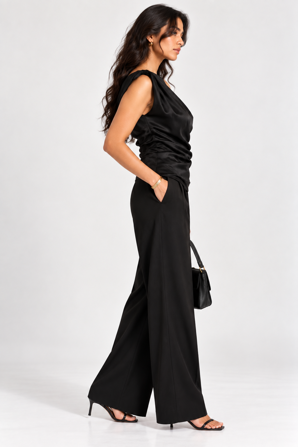 Noir Drape Top