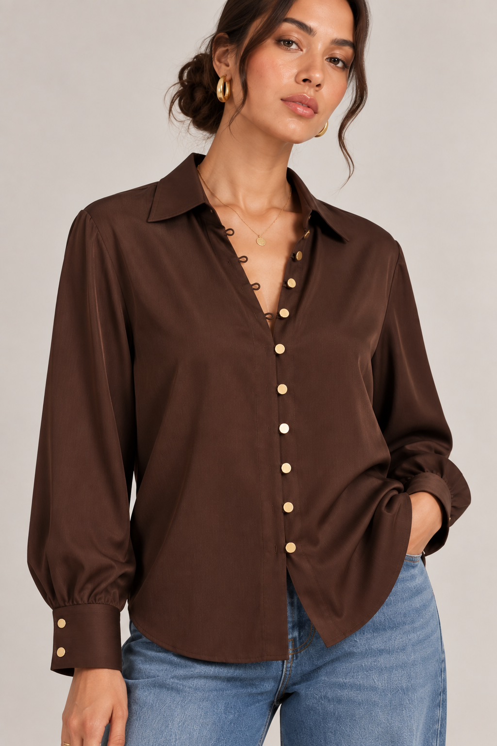 Golden Hour Shirt | Chocolate