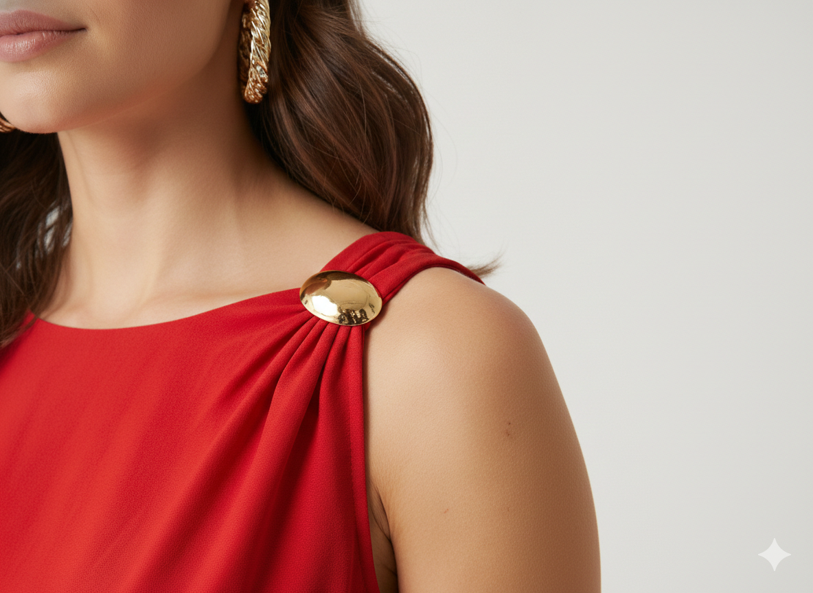 NOMI Solid Buckle Top