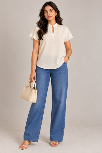 Hazel Top | Cream