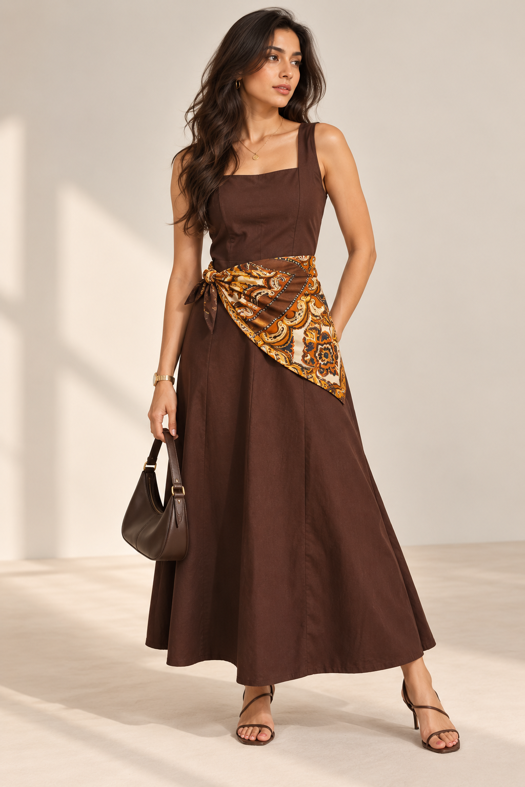 Saffron Scarf Dress