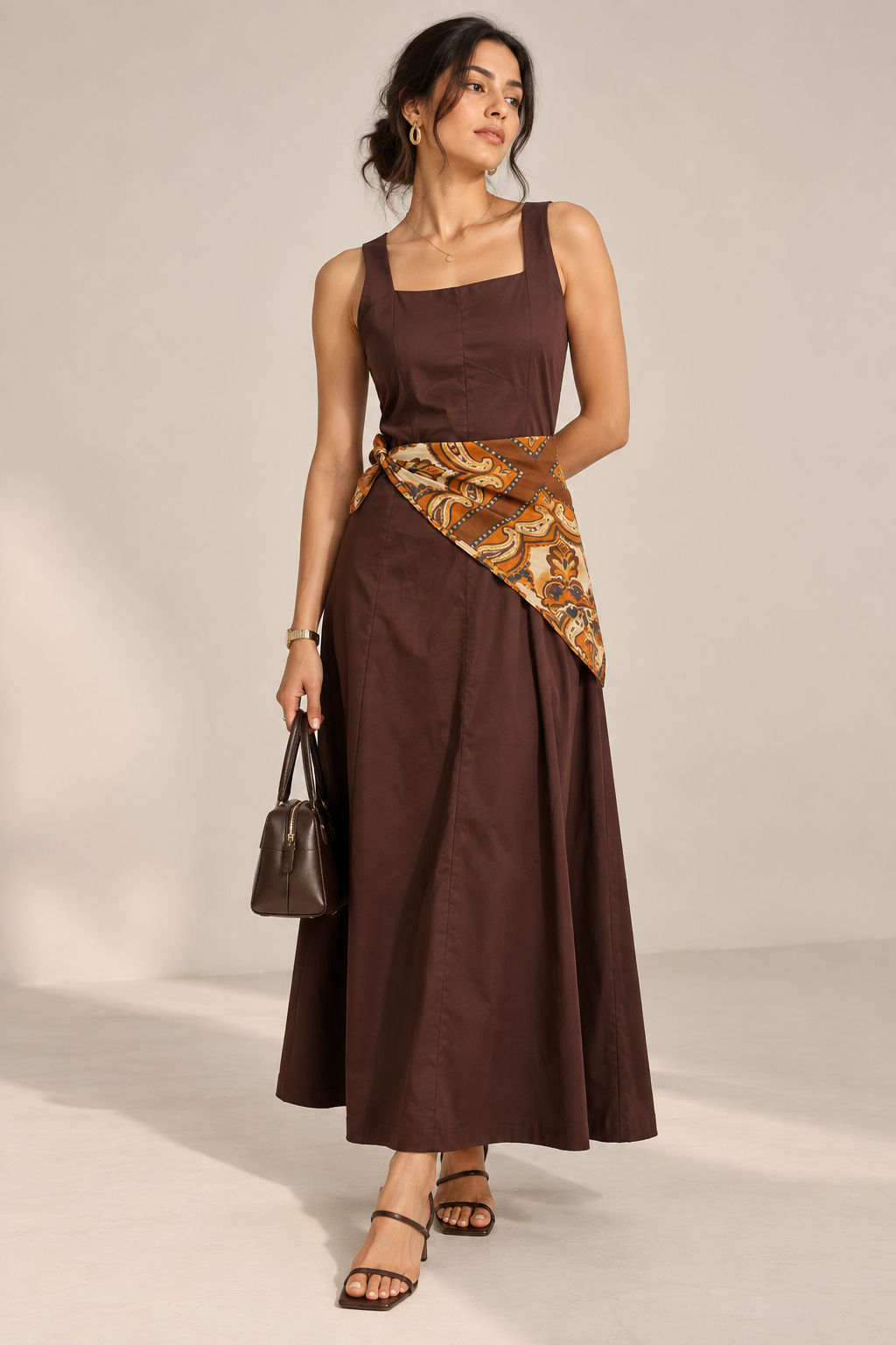Saffron Scarf Dress